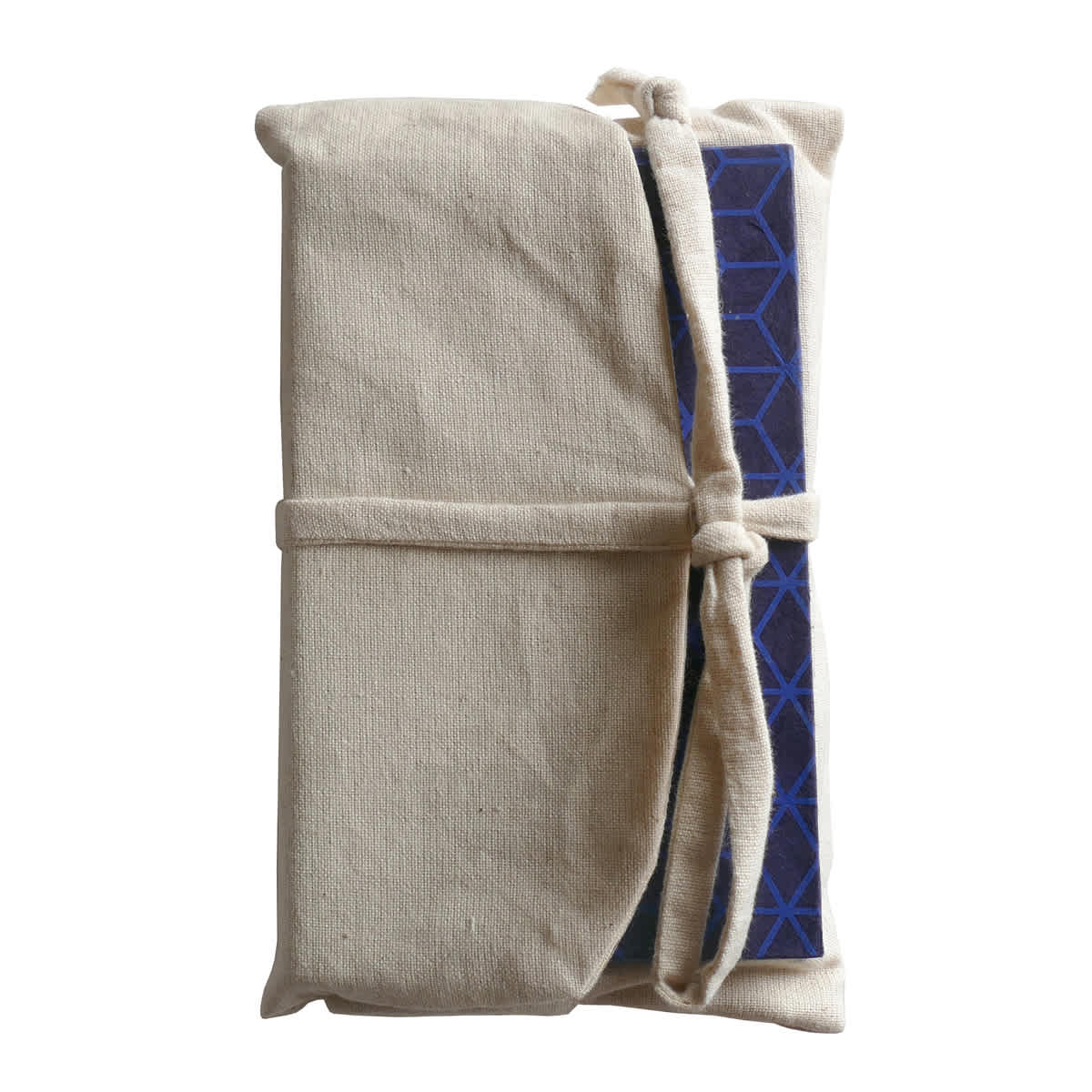 LAMALI Traveler's Hard-Cover Handmade Journal, 3.5 in x 5.5 in, 160 Pgs./Bk., Blue/Navy