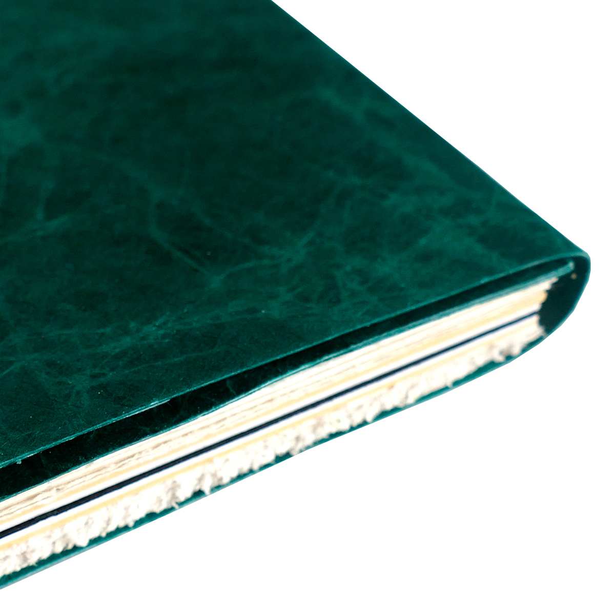 LAMALI Bondo Soft-Cover Handmade Journal, 4.3 in x 5.9 in, Emerald Green