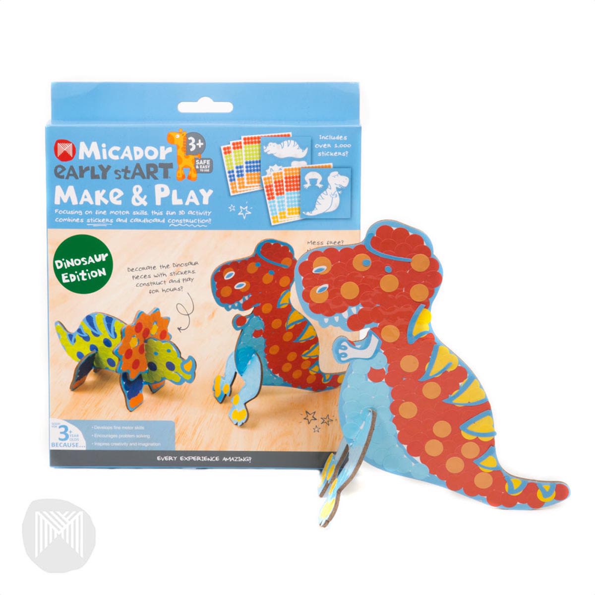 Make & Play 2-Piece Sets Dino Edition Set