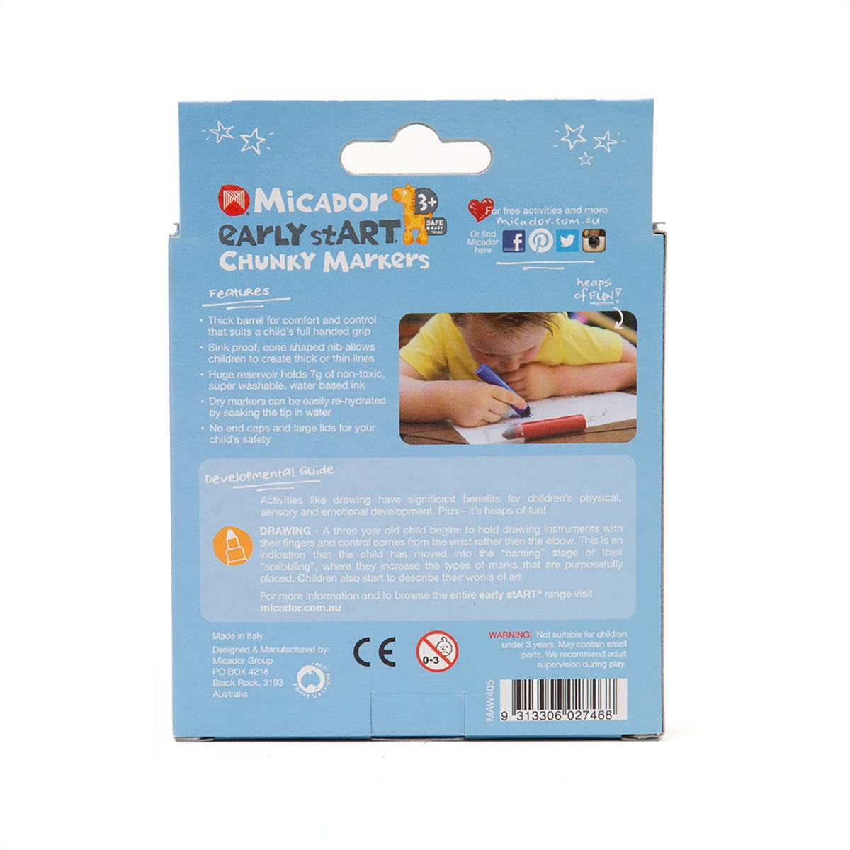 Chunky Markers 5-Color Set Chunky Markers - 5/Pkg.