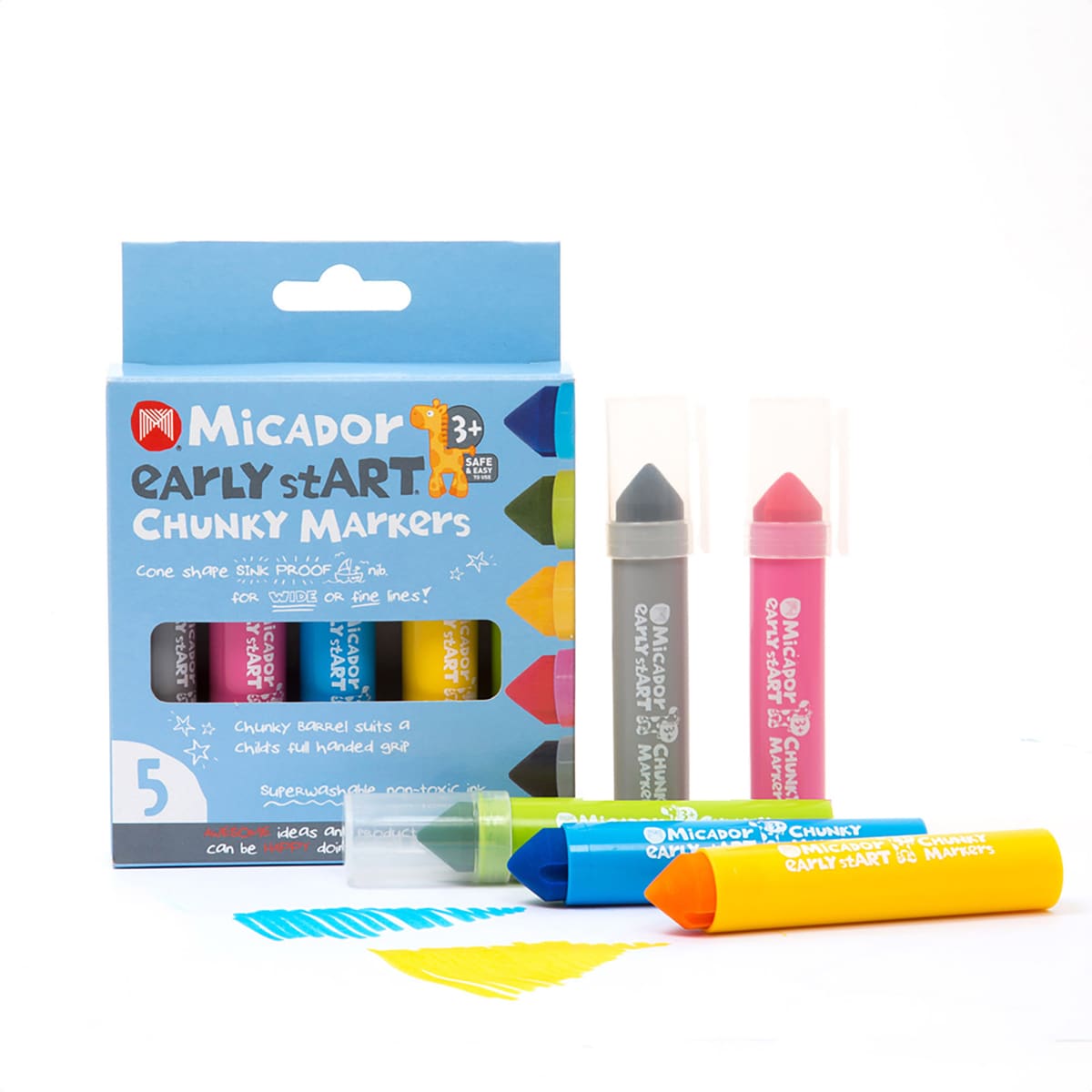 Chunky Markers 5-Color Set Chunky Markers - 5/Pkg.
