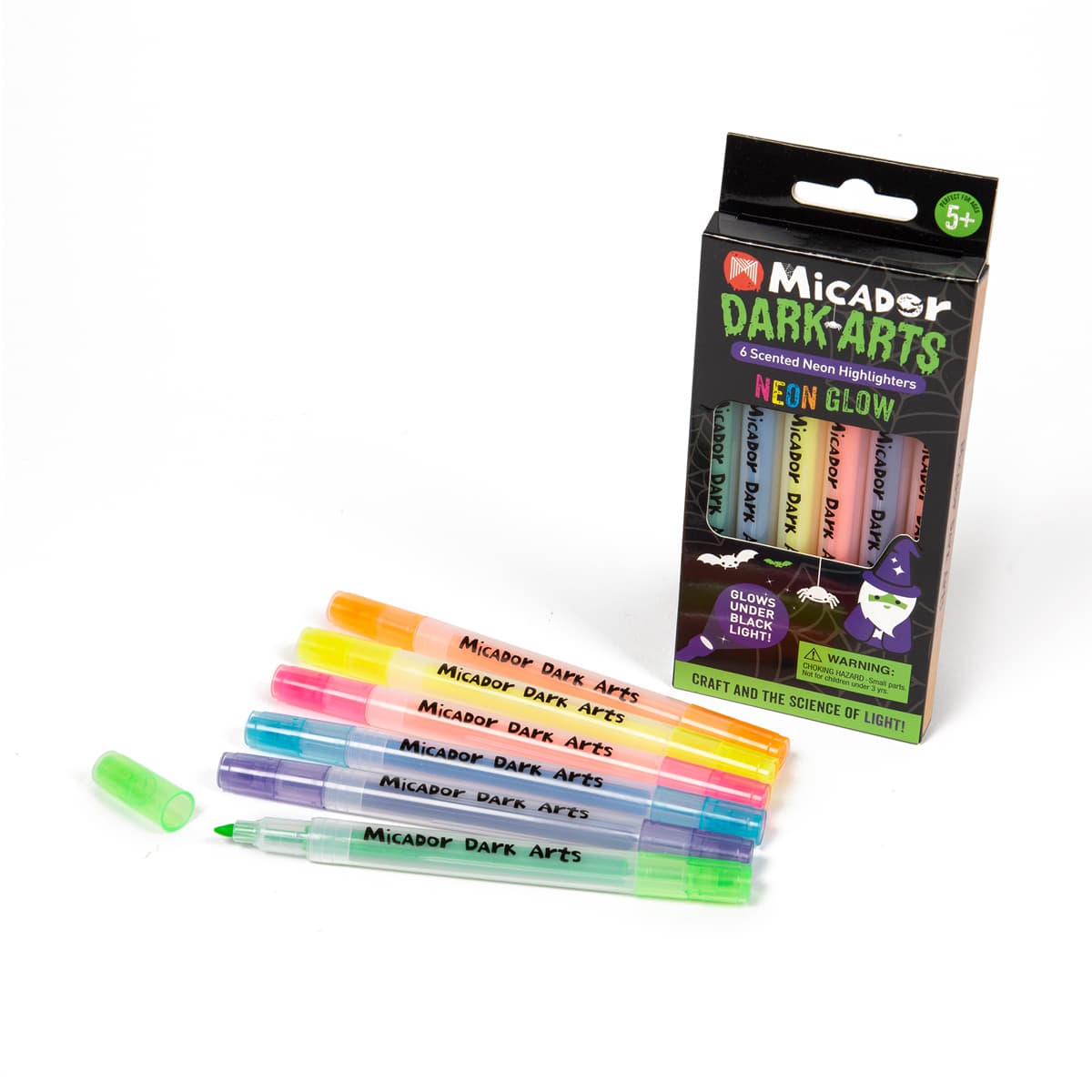 Neon Glow Scented Highlighters 6-Color Set