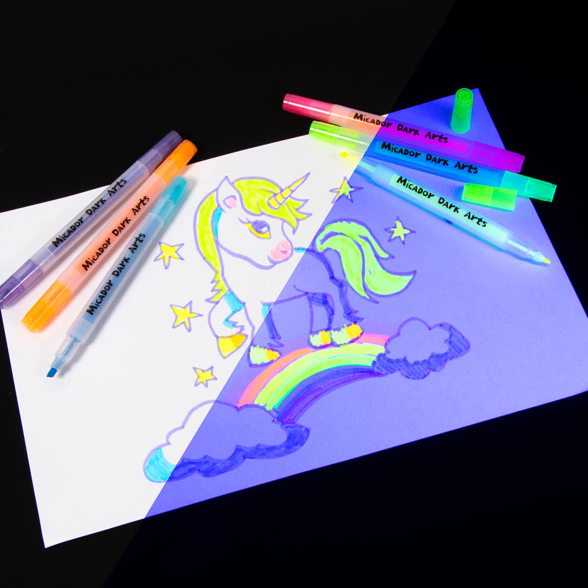Neon Glow Scented Highlighters 6-Color Set