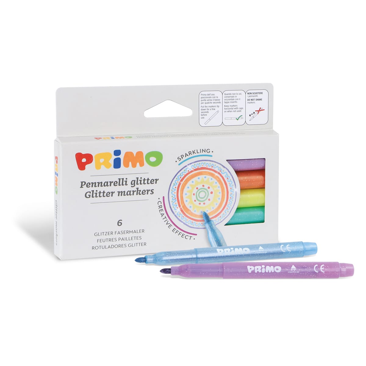Glitter Marker Set 6-Colour Set