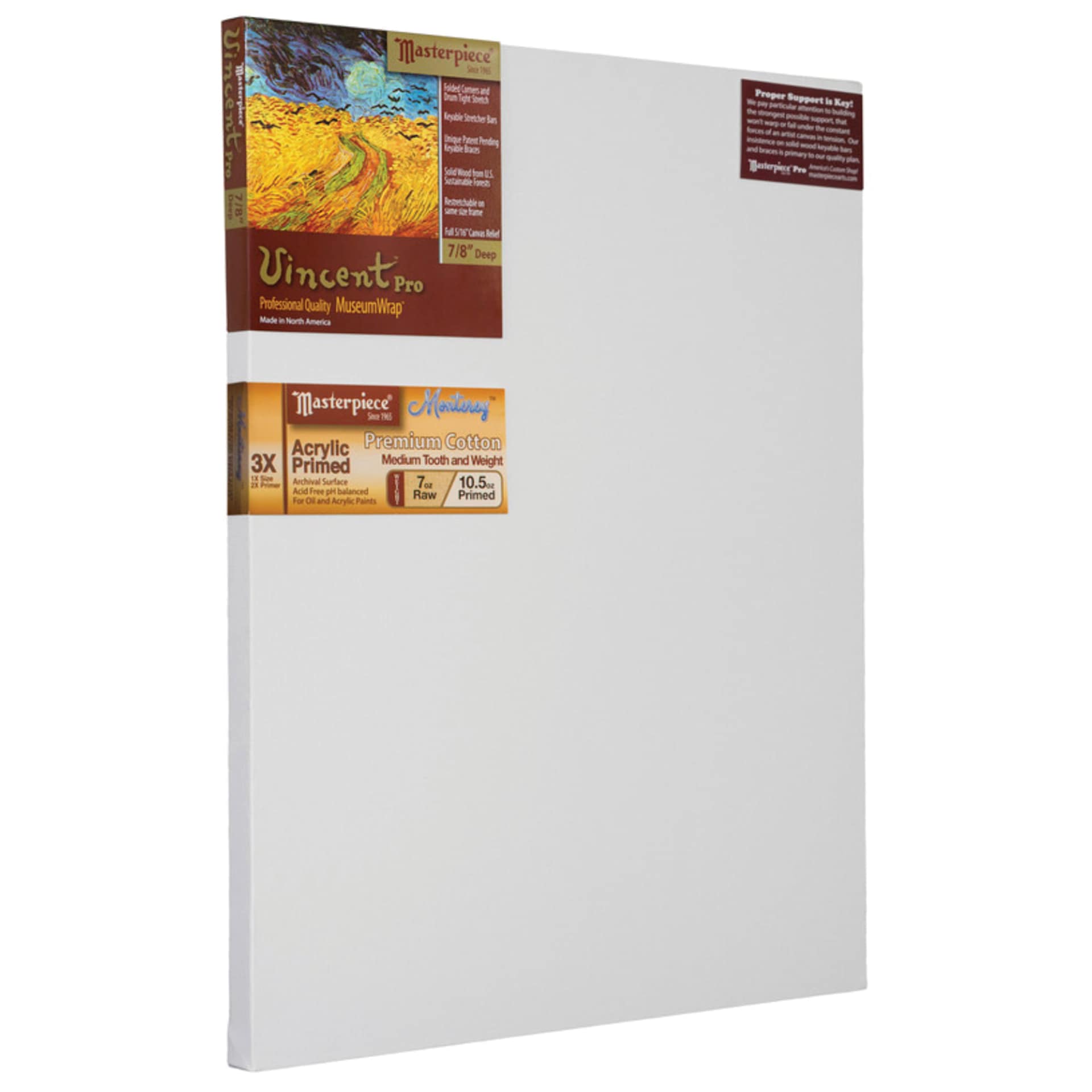 Masterpiece Monet Professional Canvas, 7 oz, 24" x 48"