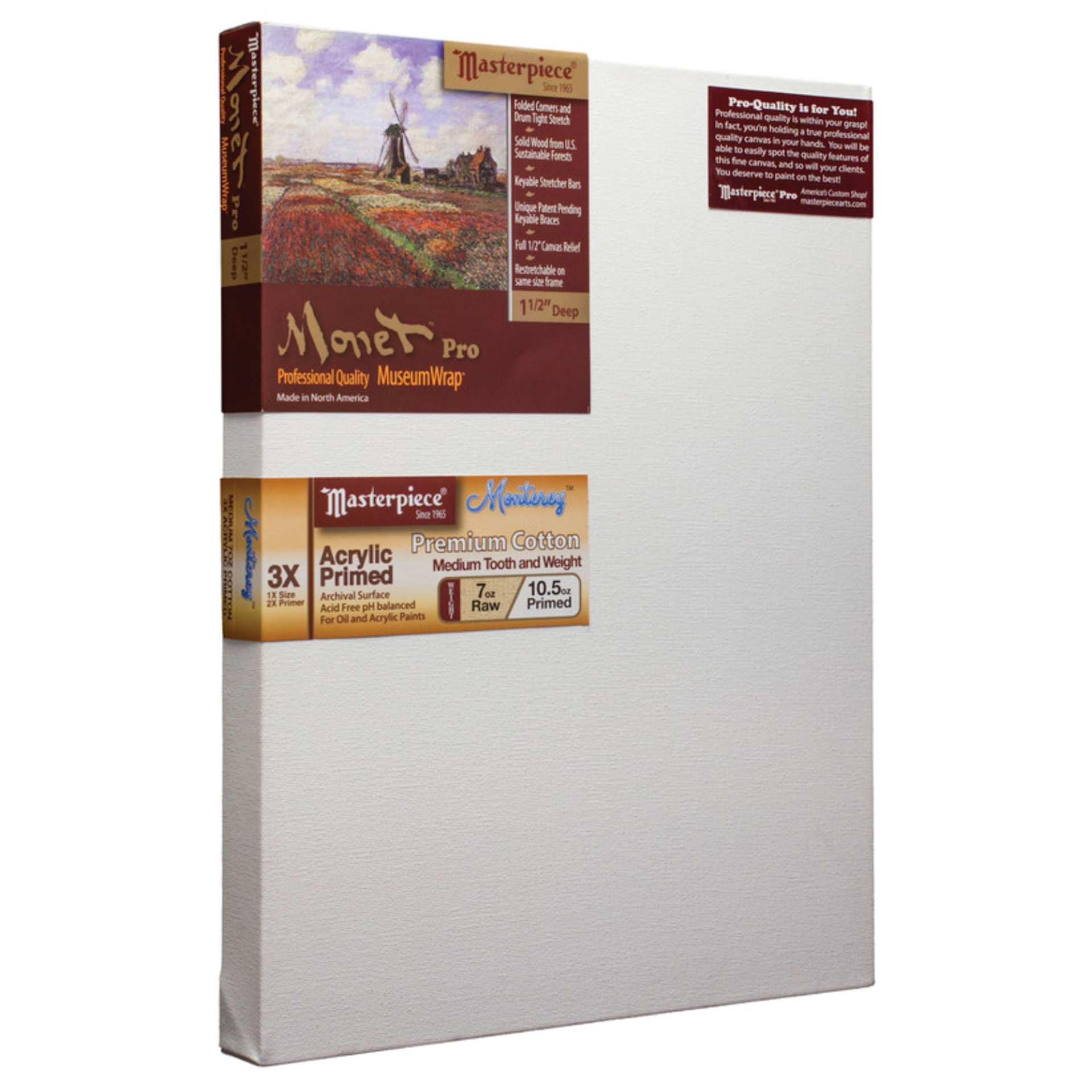 Masterpiece Monet Professional Canvas, 7 oz, 12" x 48"