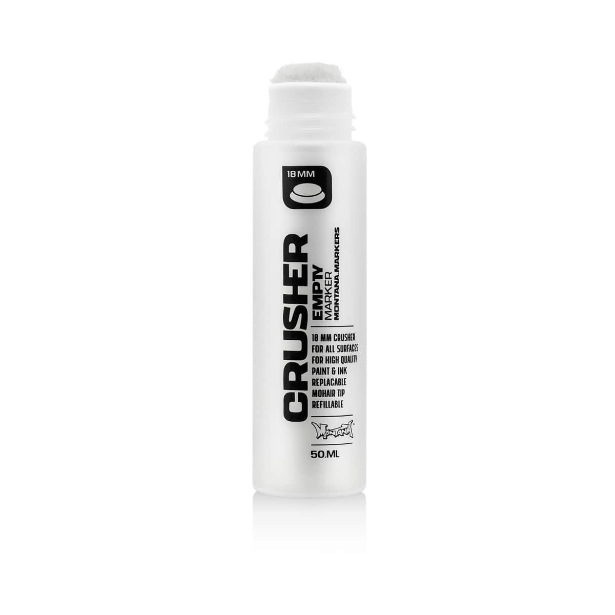 Montana BLACK Empty Marker 18mm - 50ml Crusher
