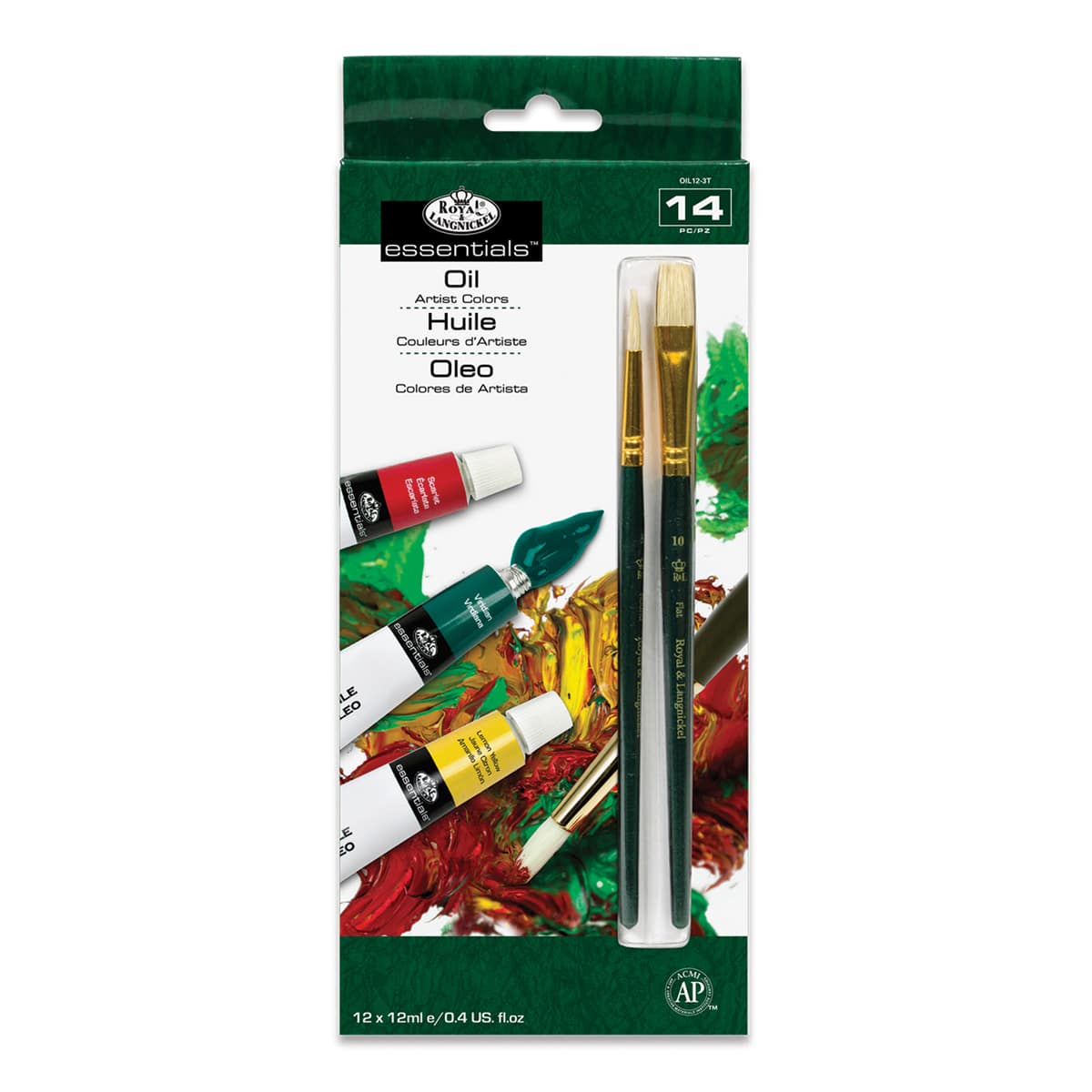 Oil Artist Paint Sets 12 Color Set - 12mlTubes