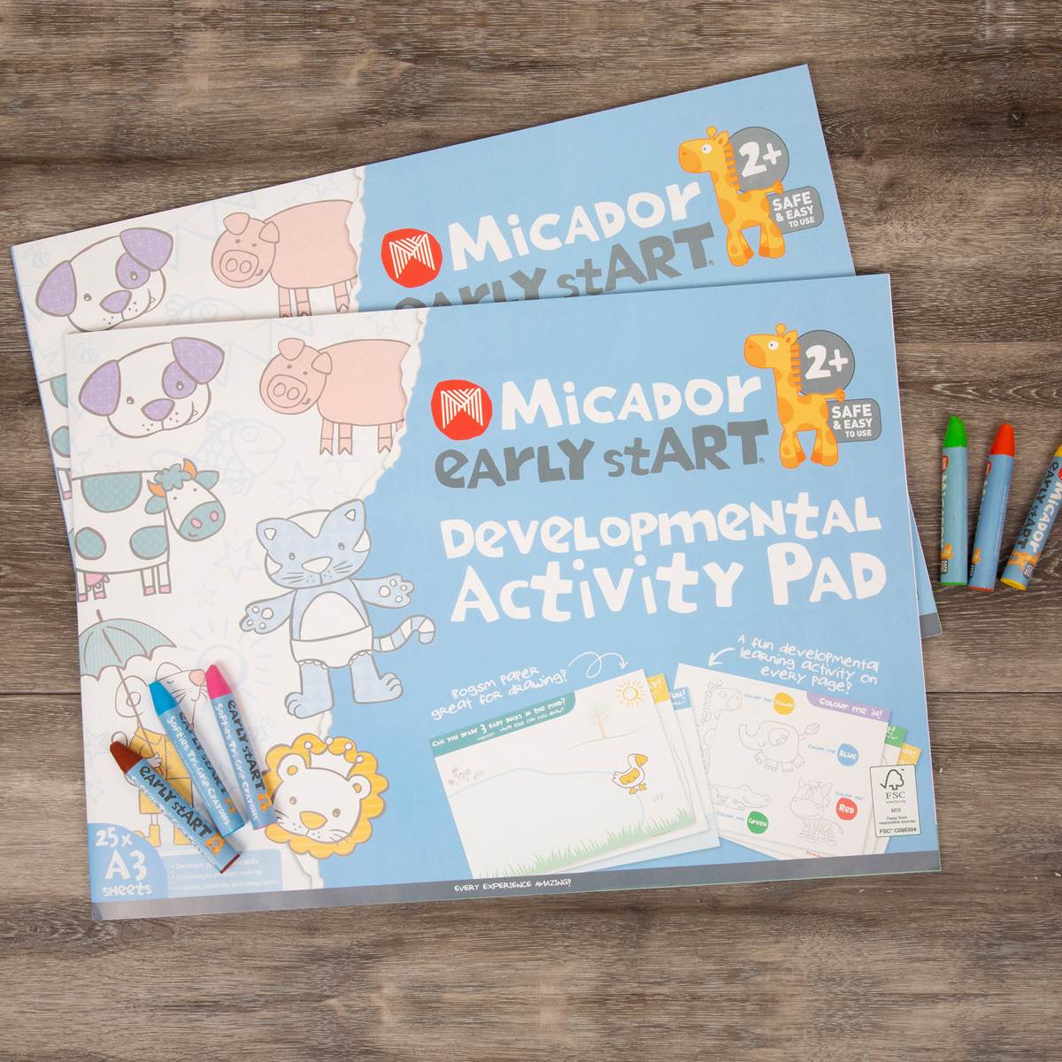 Micador early stART Developmental Activity Pad, 11.75 in x 16.5 in