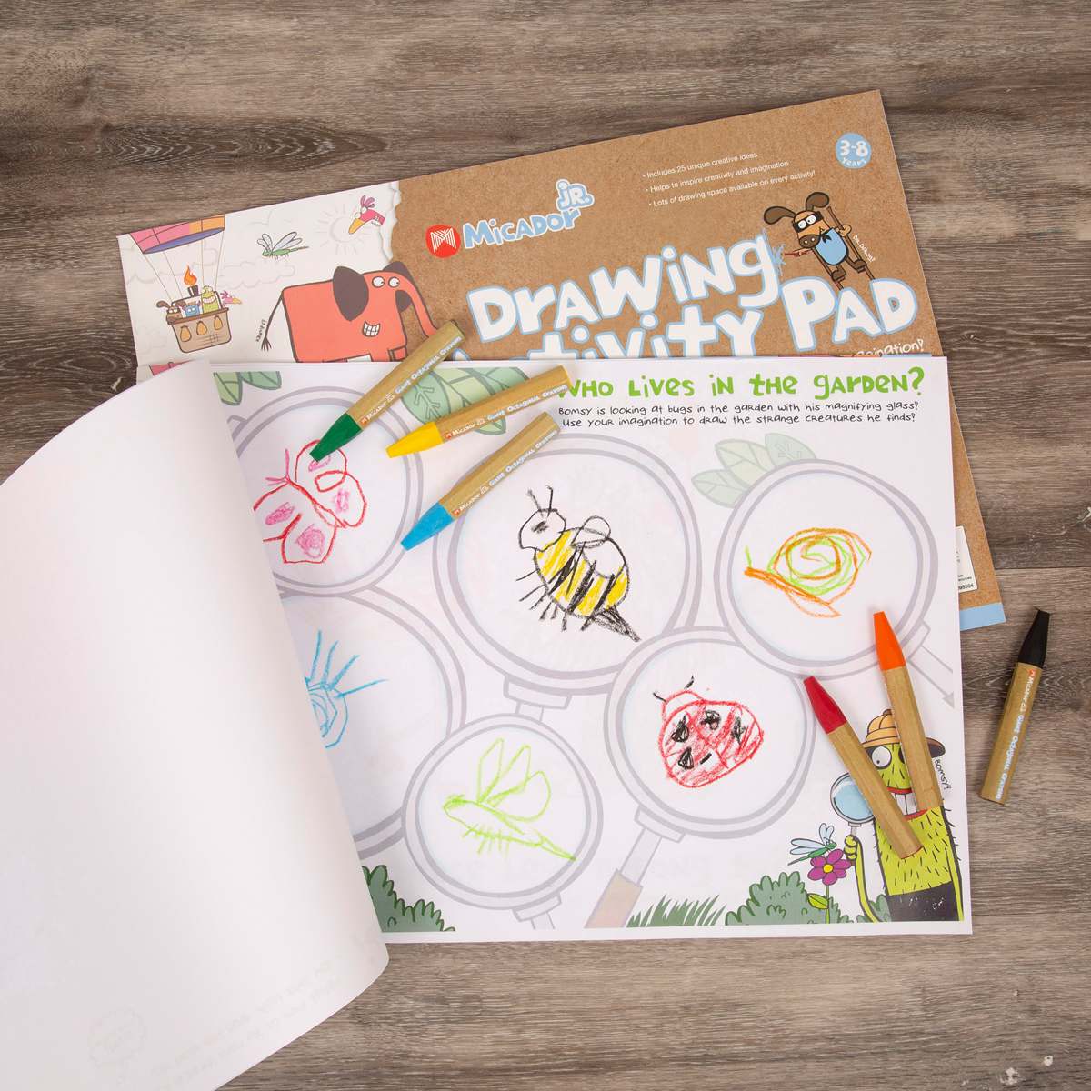 Micador jR. Drawing Activity Pad, 11.75 in x 16.5 in