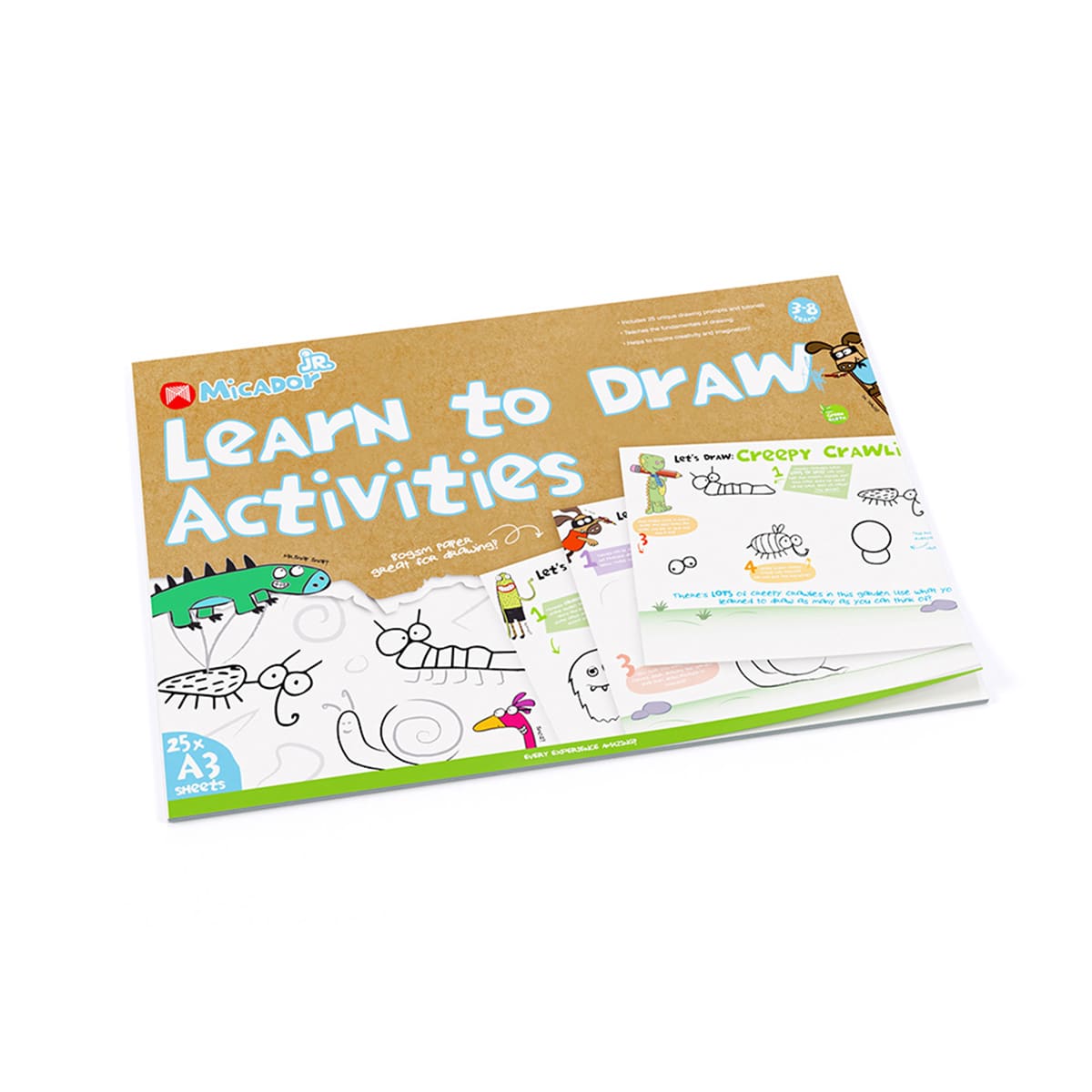 Micador jR. Drawing Activity Pad, Learn to Draw Activity Pad