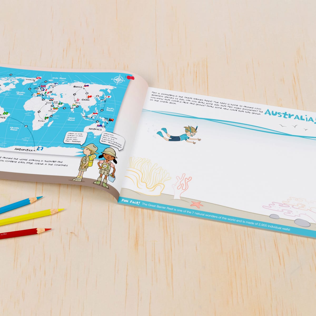 Micador jR. WorldBuildA Drawing Activities Pad, 8.25 in x 11.75 in (A4)