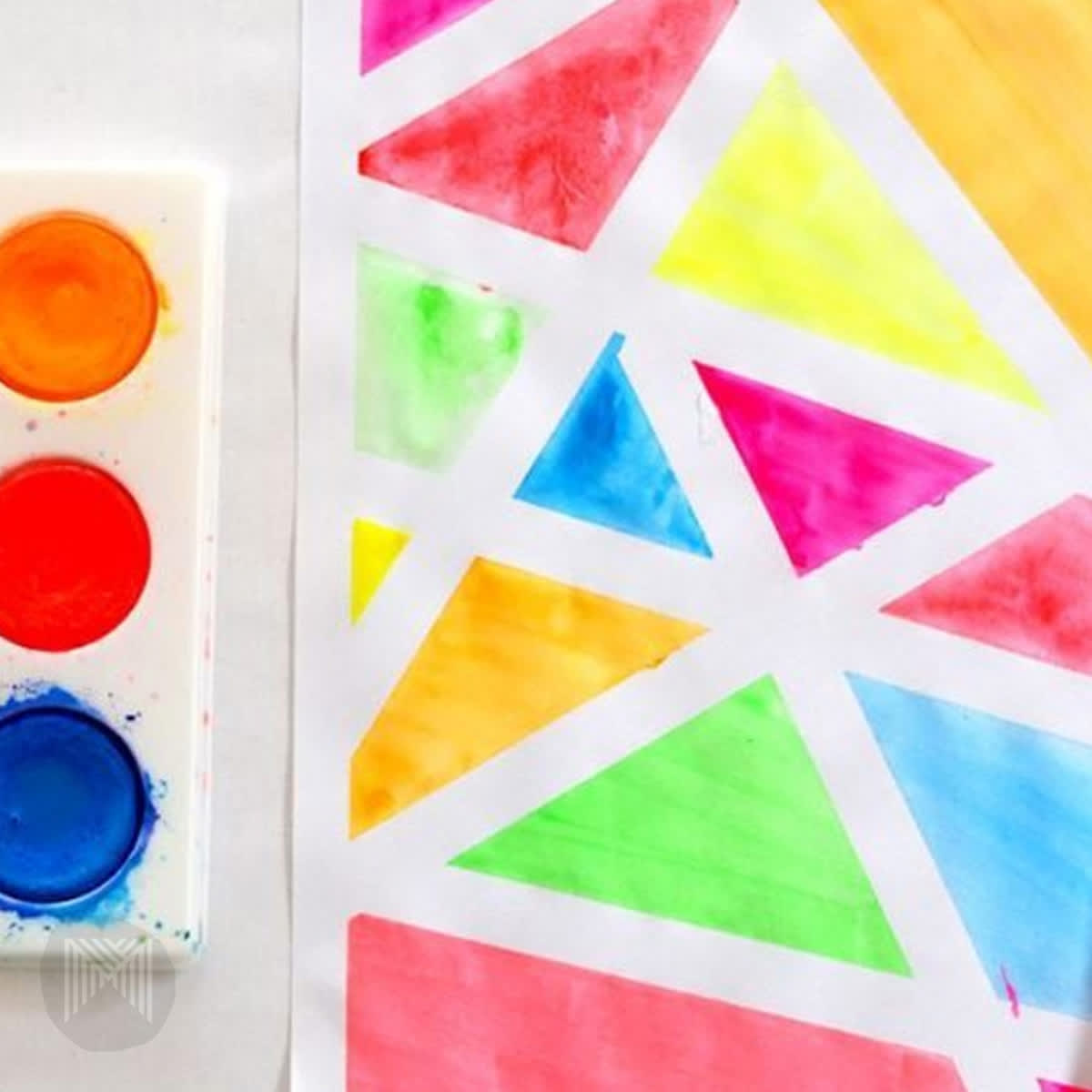 Low-Mess Washable 6-Color Paint Disc Sets Fluoro Colors