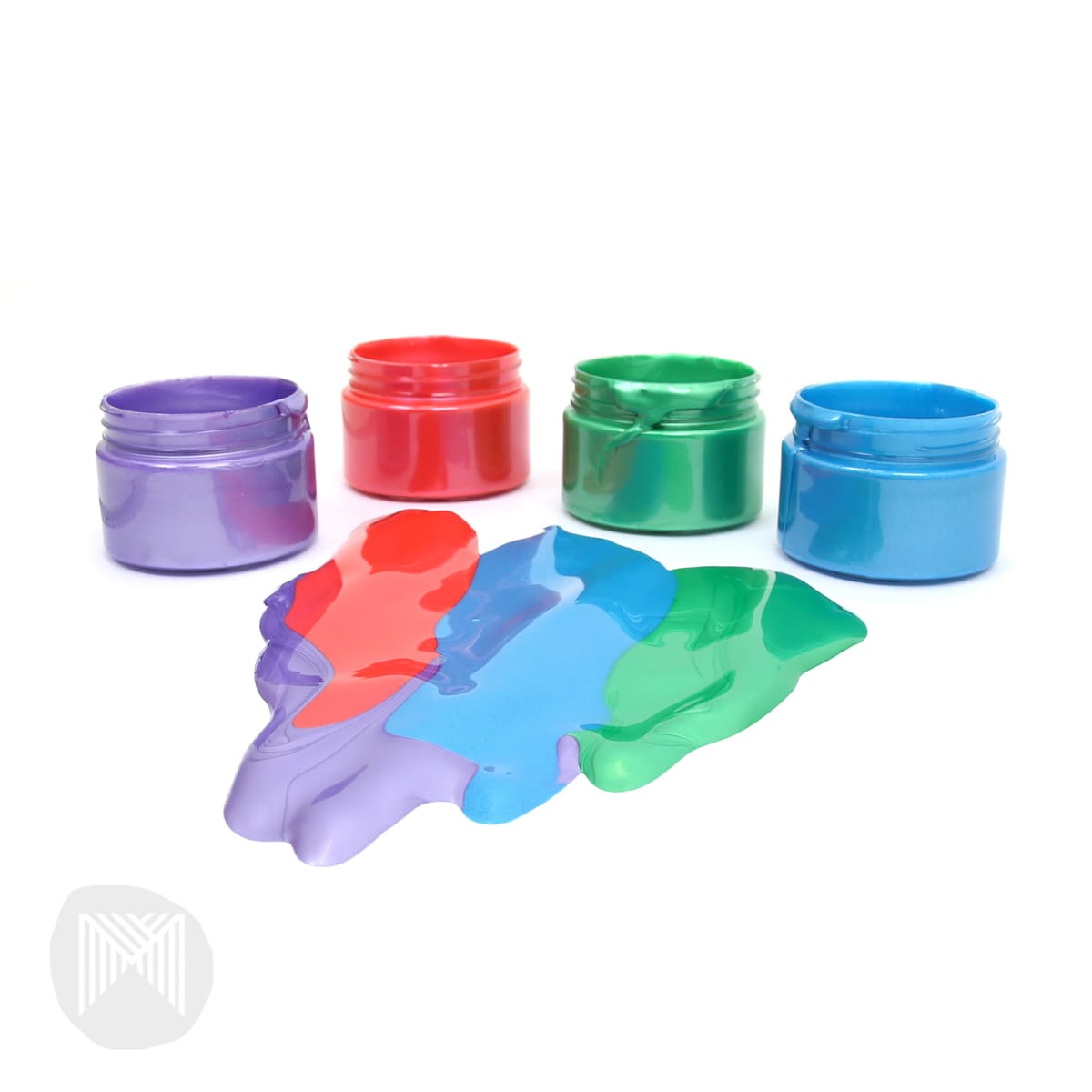 Easy Wash Paint Sets 4-Color Metallic Set - 60ml Jars