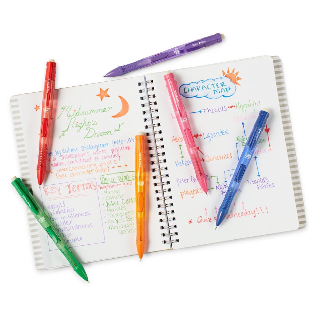 Paper Mate Mechanical Pencil Set of 6, Assorted Colors