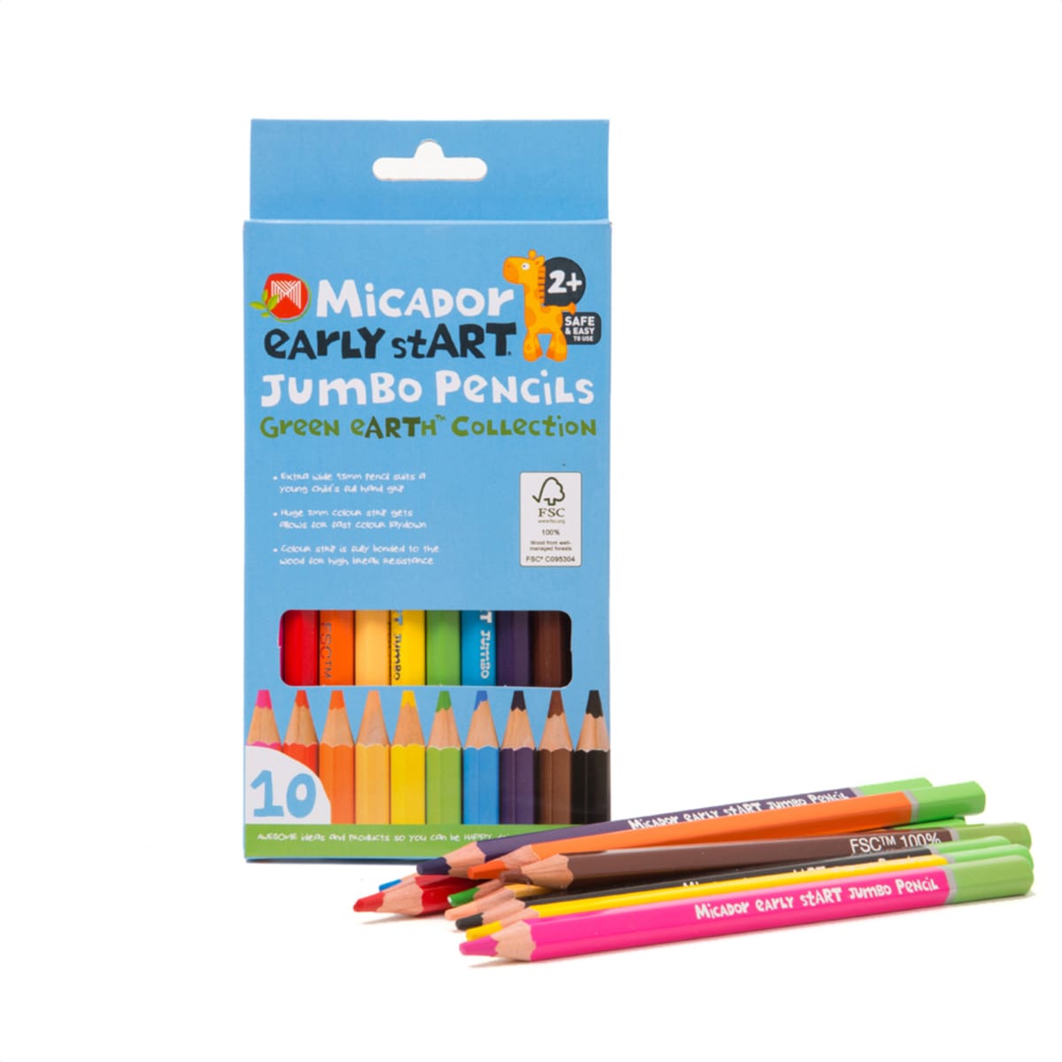 Jumbo Pencils 10-Color Pack 10-Pencil Pack