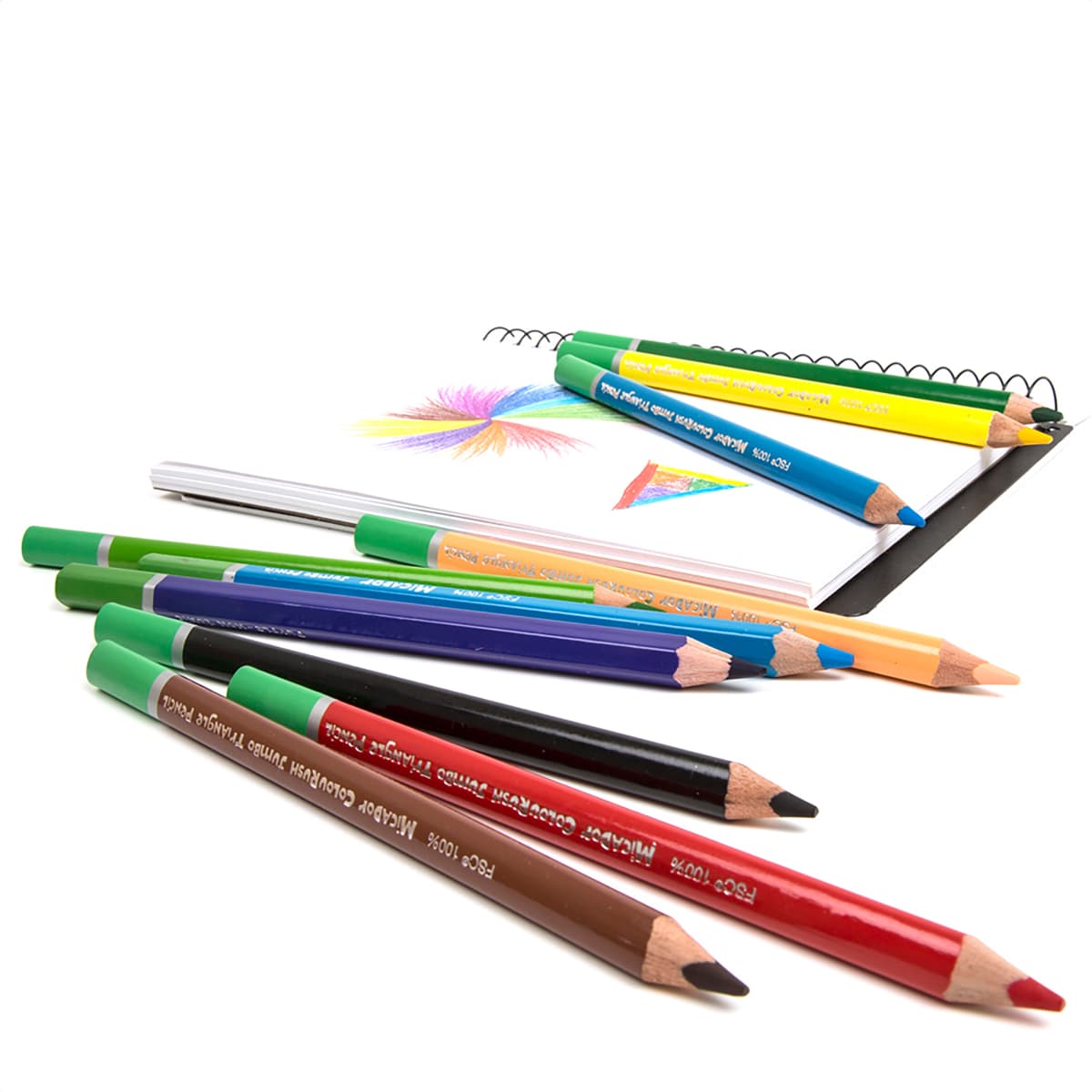 ColouRush Jumbo Triangle Pencils 12-Color Pack 12-Color Pack