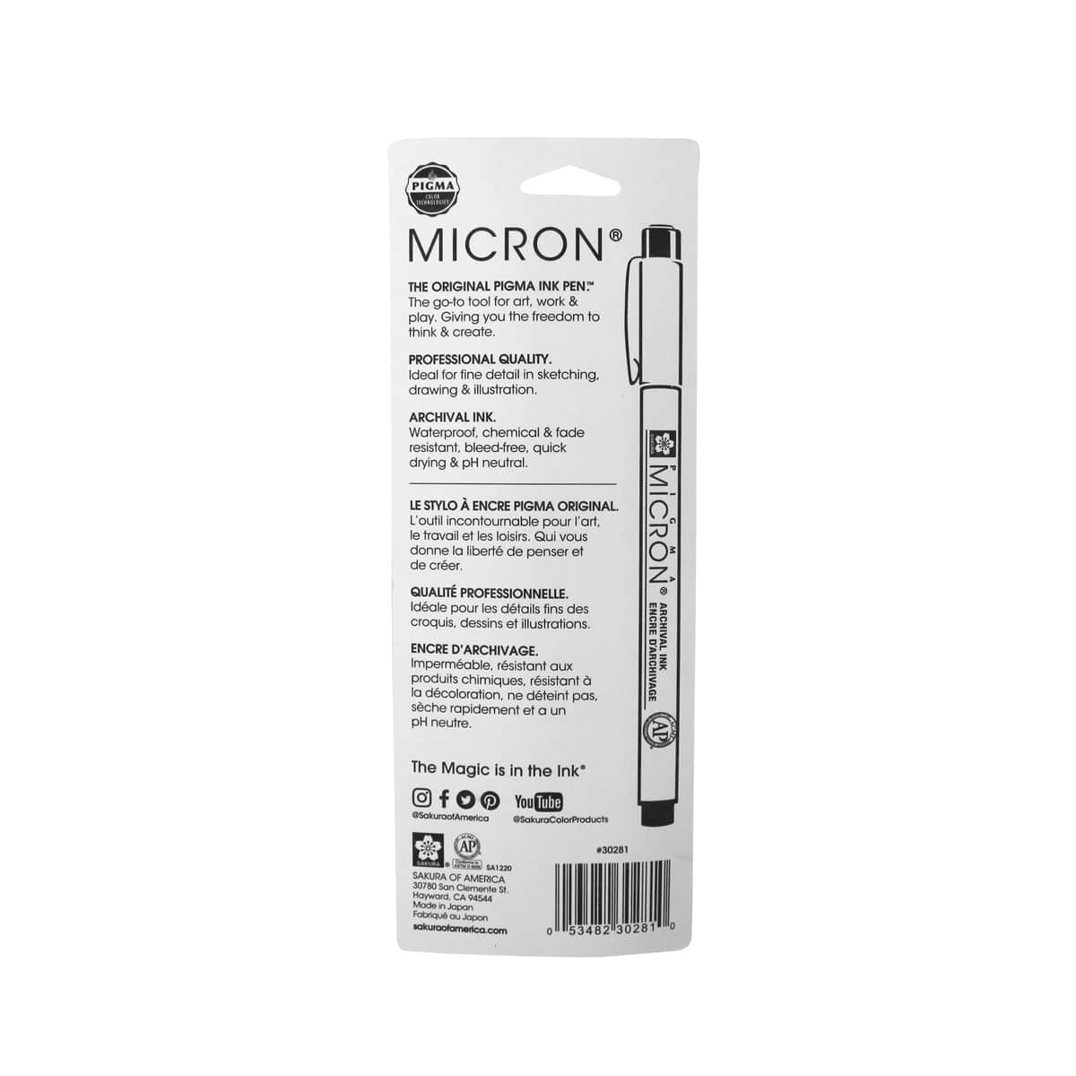 Pigma Micron Pens Black - 02 - Peggable