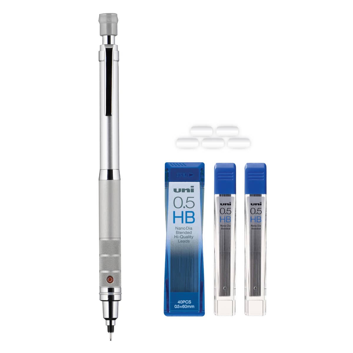 Kuru Toga Elite Mechanical Pencil Starter Kits Silver