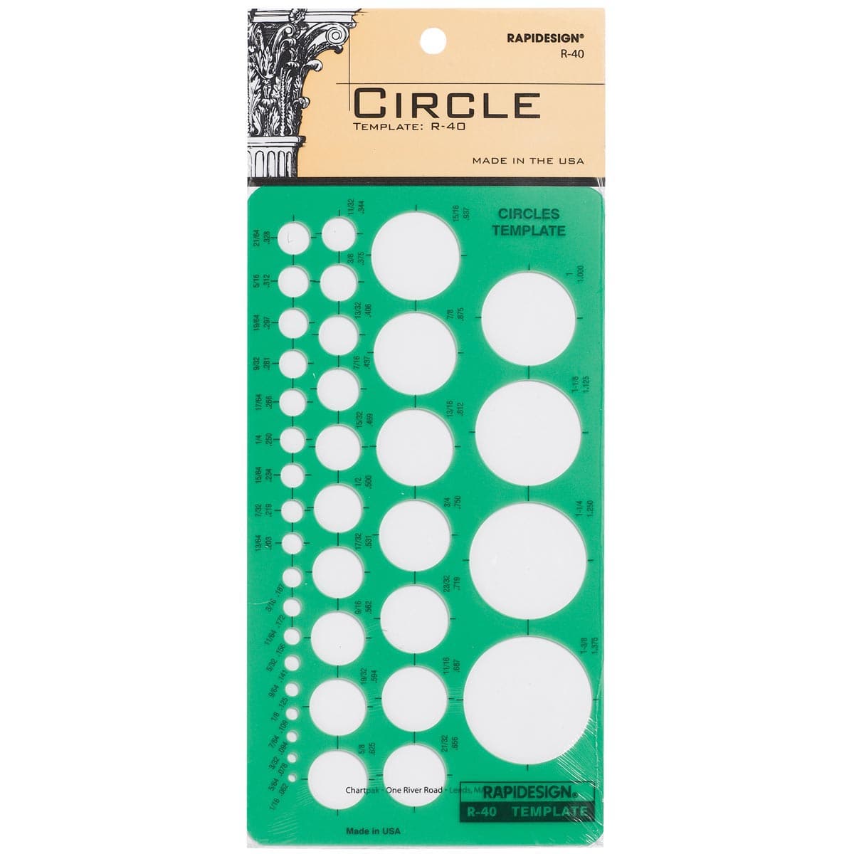 Circles Inking Template - Peggable