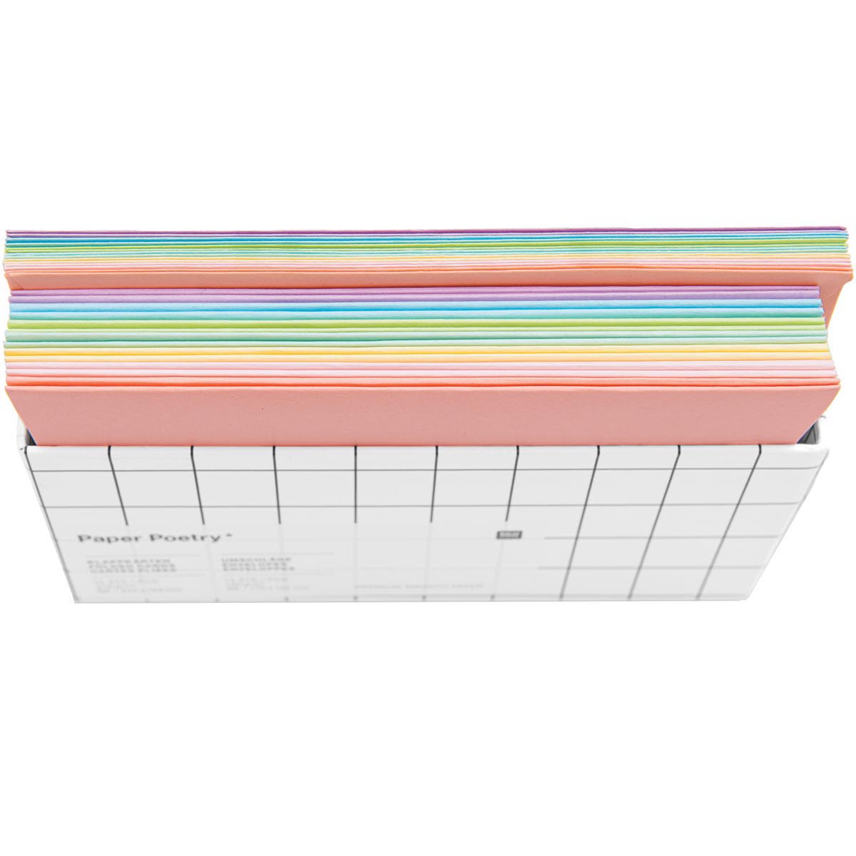 Rico Design Greeting Cards, Pkg of 14 Rainbow Pastel 6.7" x 4.75"