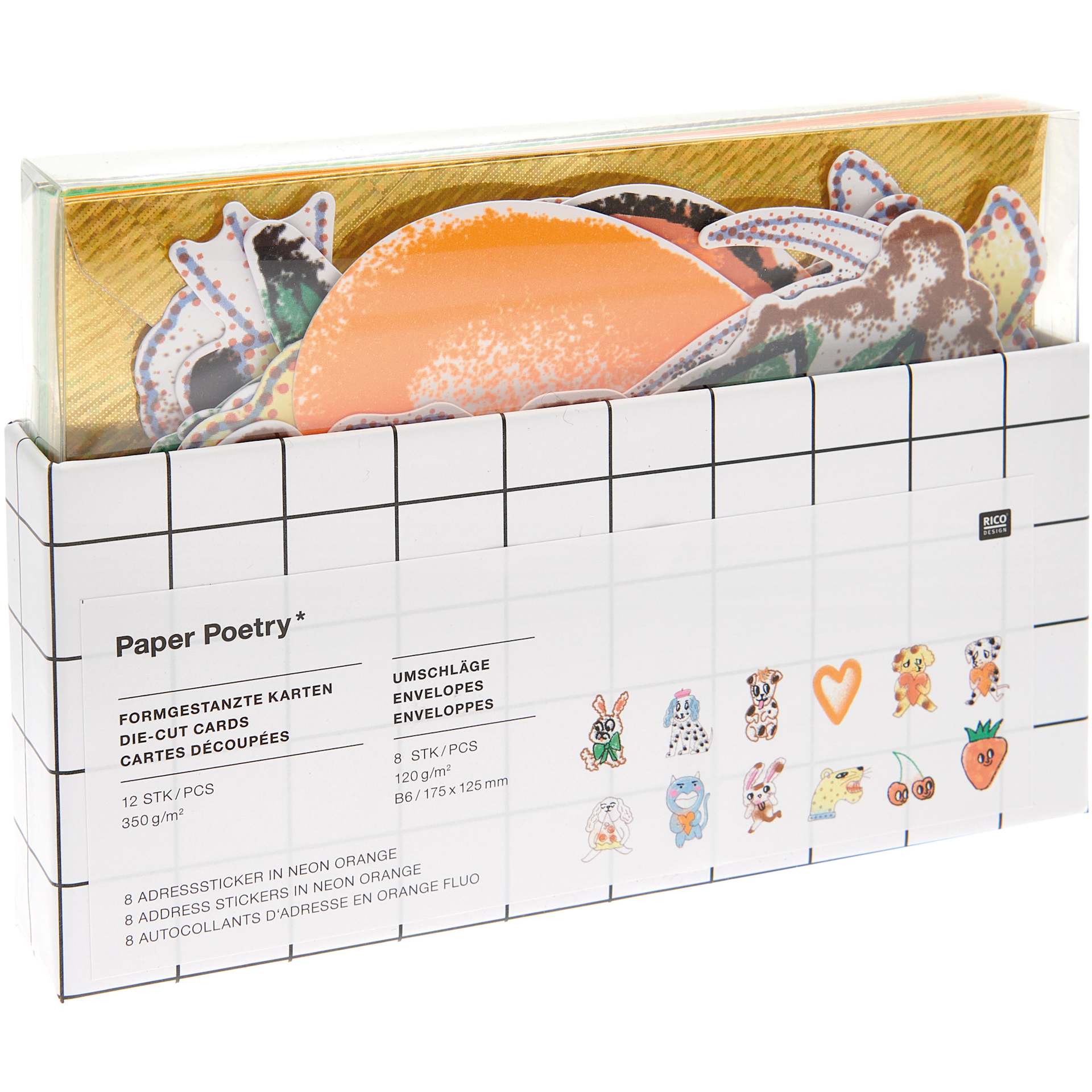 Rico Design Greeting Cards Airbrush 6.7" x 4.75"