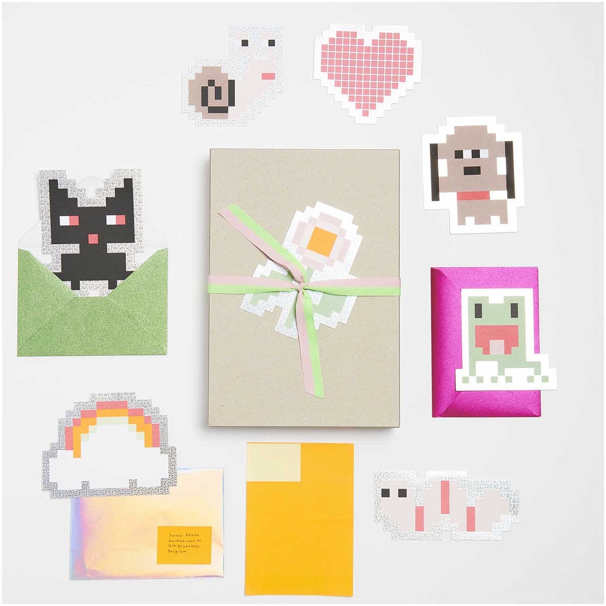 Rico Design Greeting Cards Pixels 6.7" x 4.75"