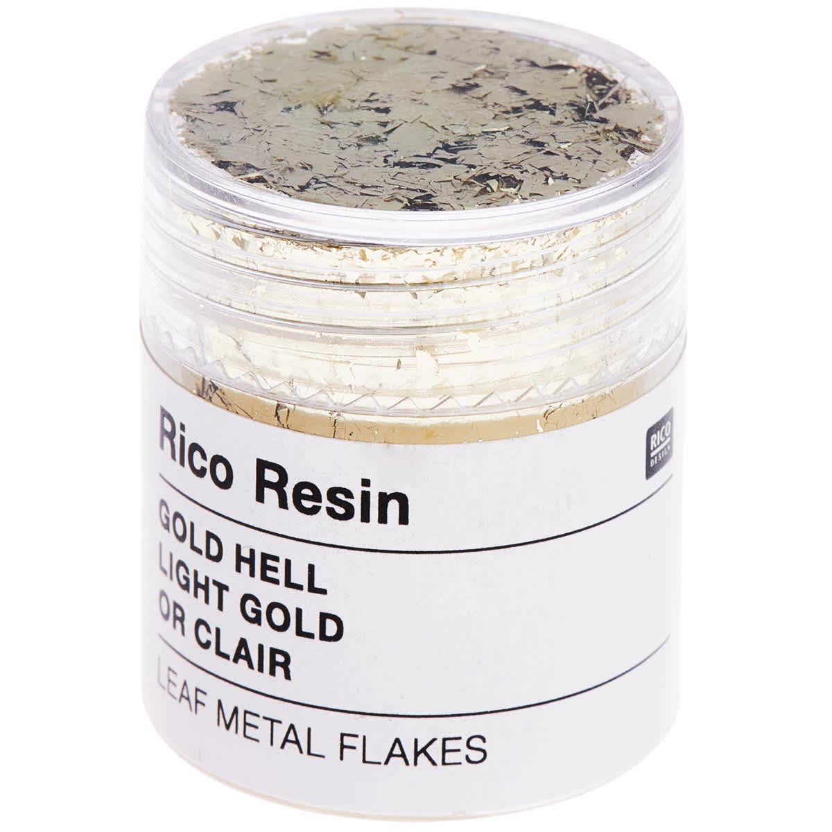 Resin Leaf Metal Flakes Light Gold