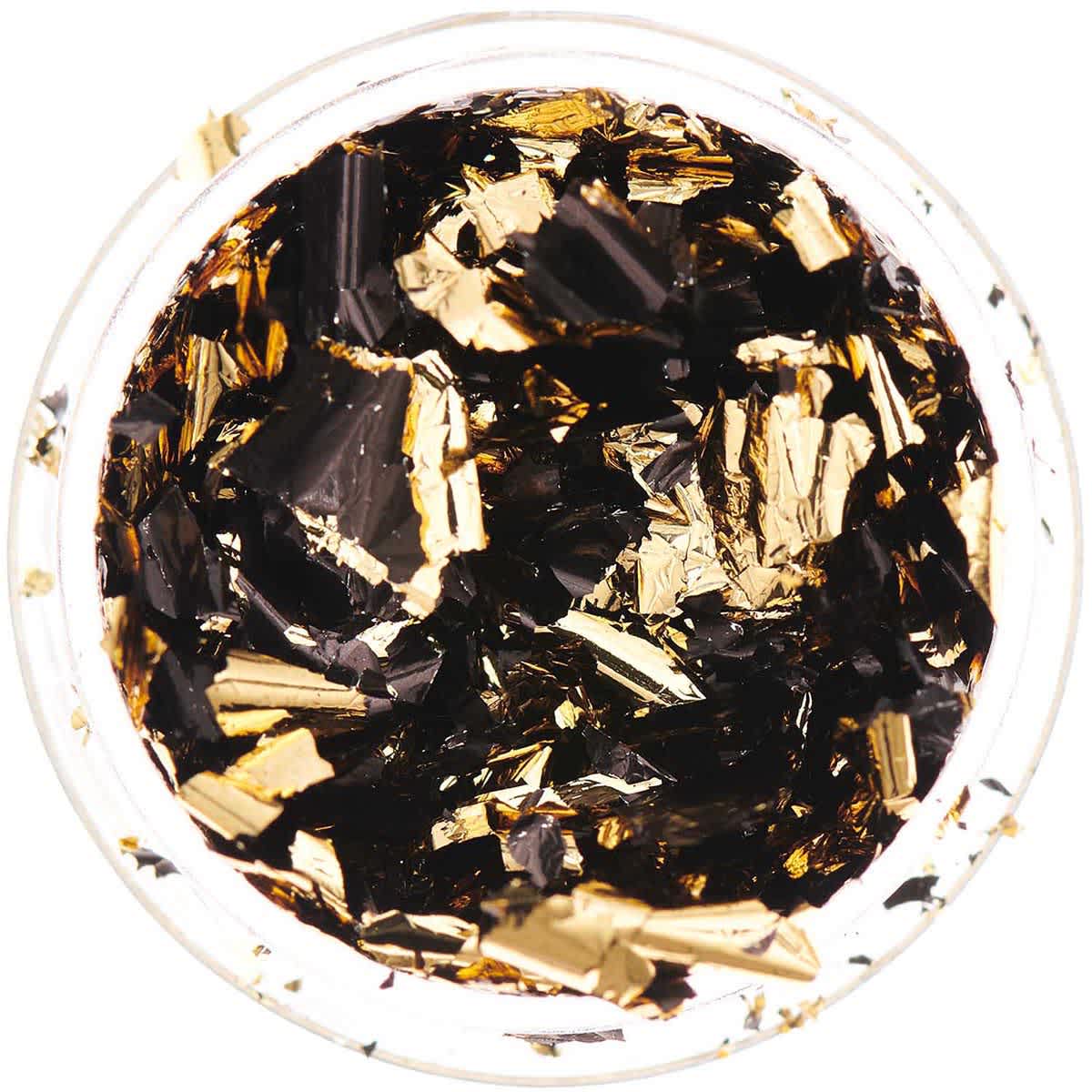 Resin Leaf Metal Flakes Gold-Black
