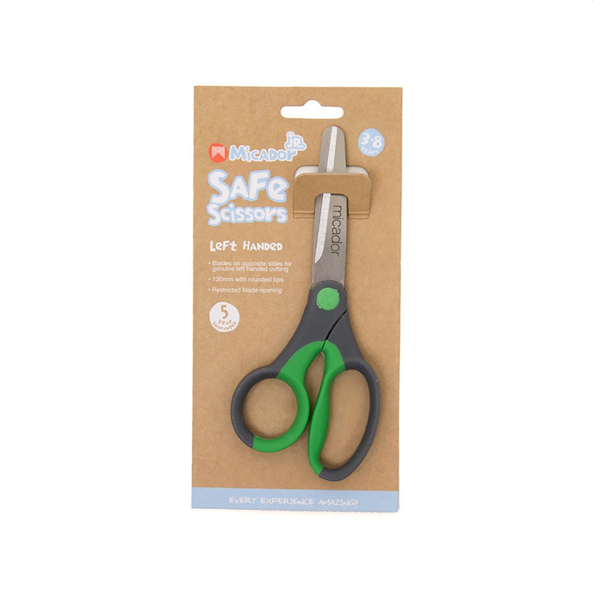 Safe Scissors Green - Left-Handed