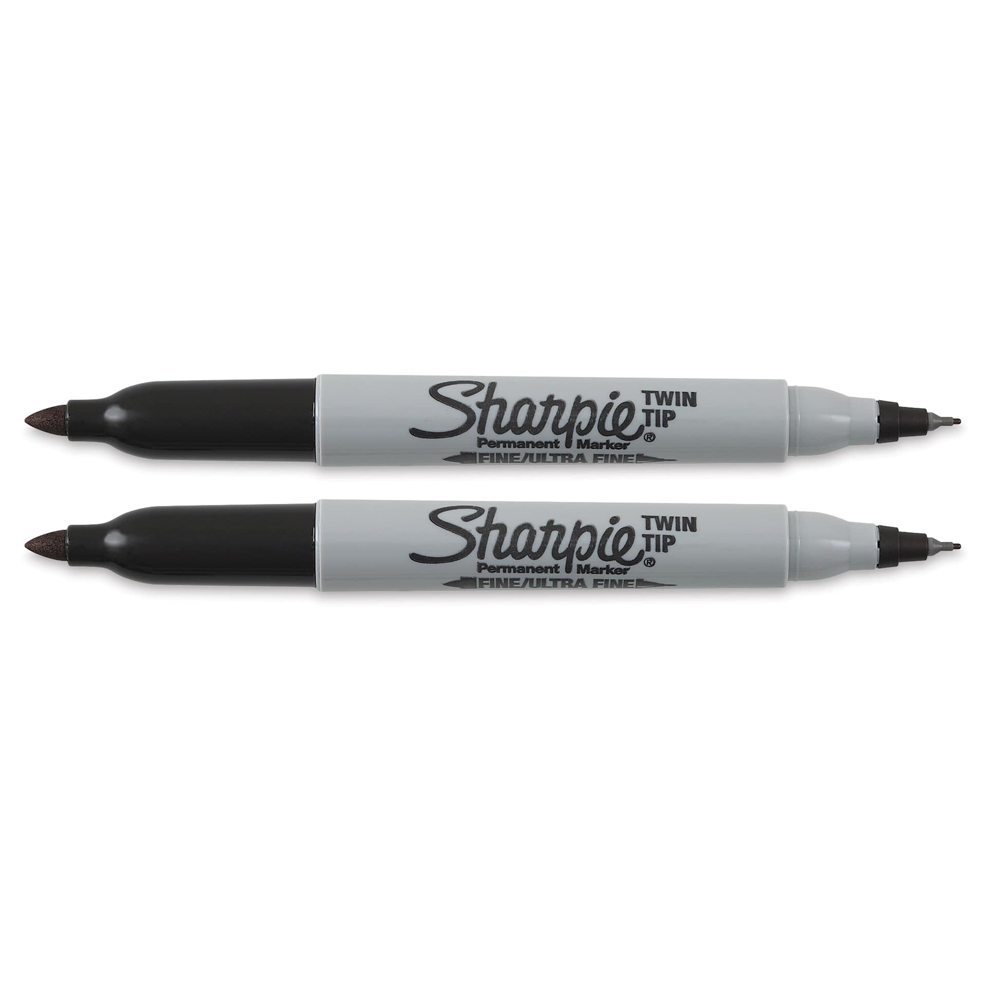 Sharpie Twin Tip Permanent Markers 2-Pen Black Set