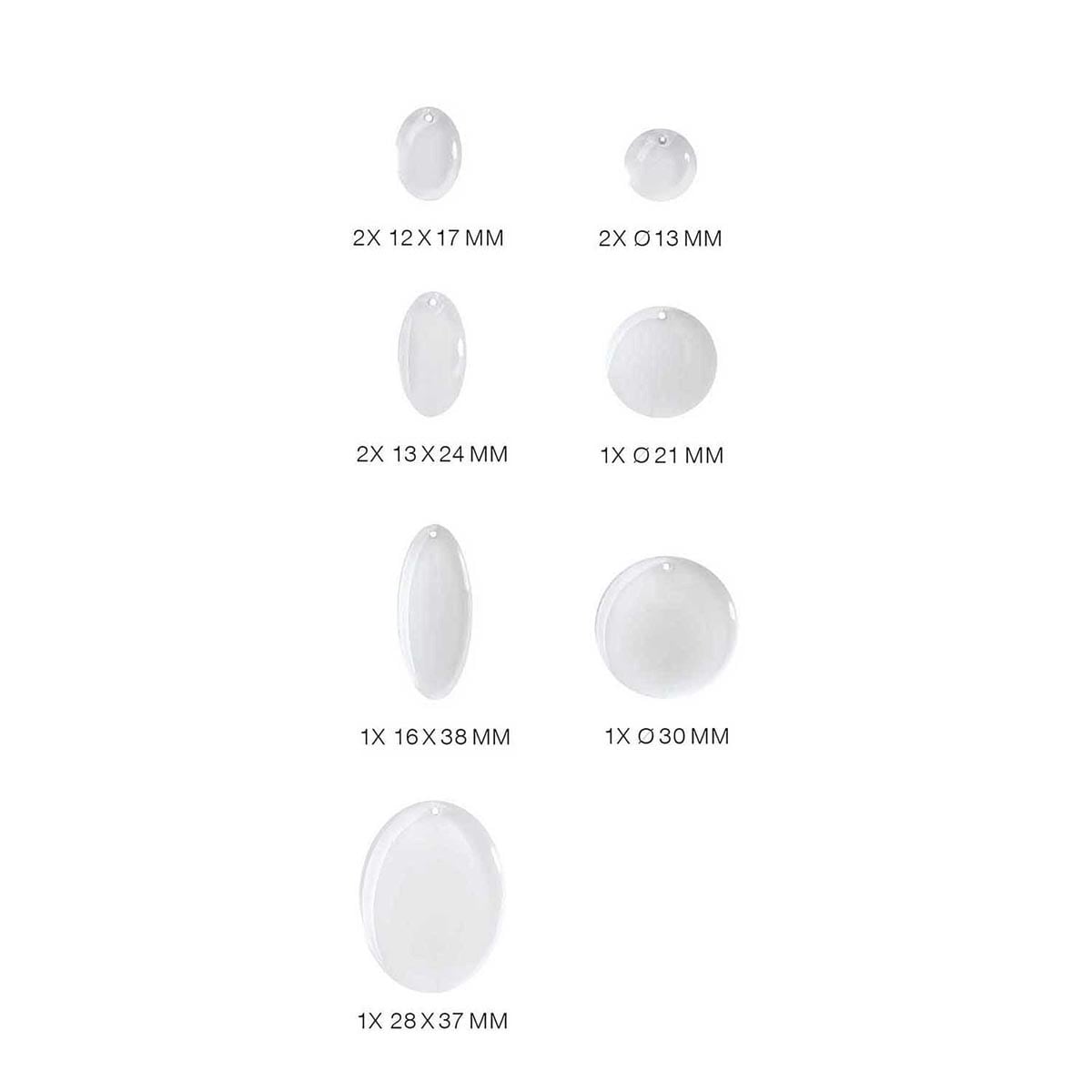 Silicone Molds Pendants Round - Outer Mould 4 x 21.5 cm