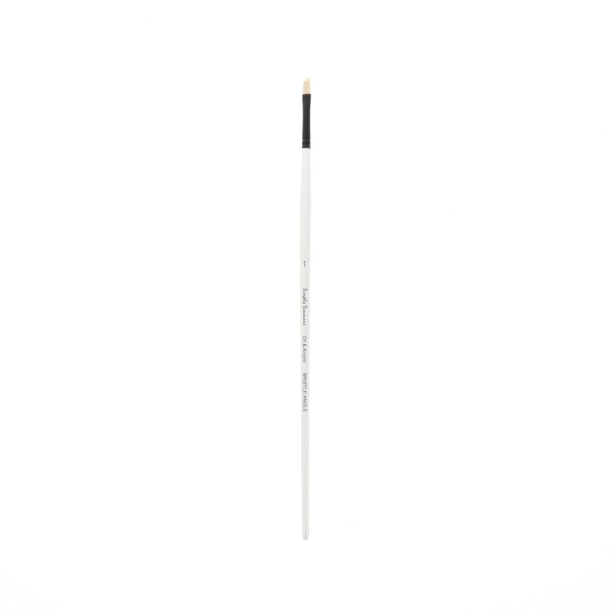 Robert Simmons Simply Simmons Long Handle Brush, Bristle Angle Shader, 1