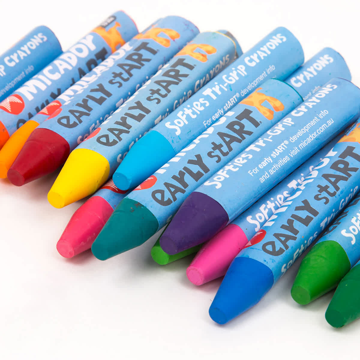 Softies Tri-Grip Crayons 12-Crayon Case