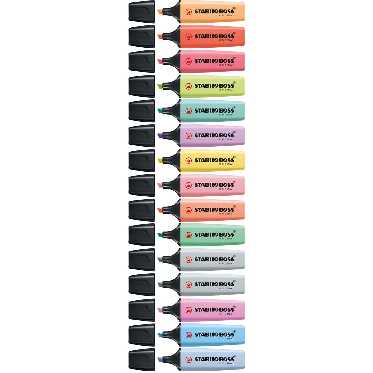 BOSS ORIGINAL Highlighters Set 15-Highlighter Pastel Desk Set
