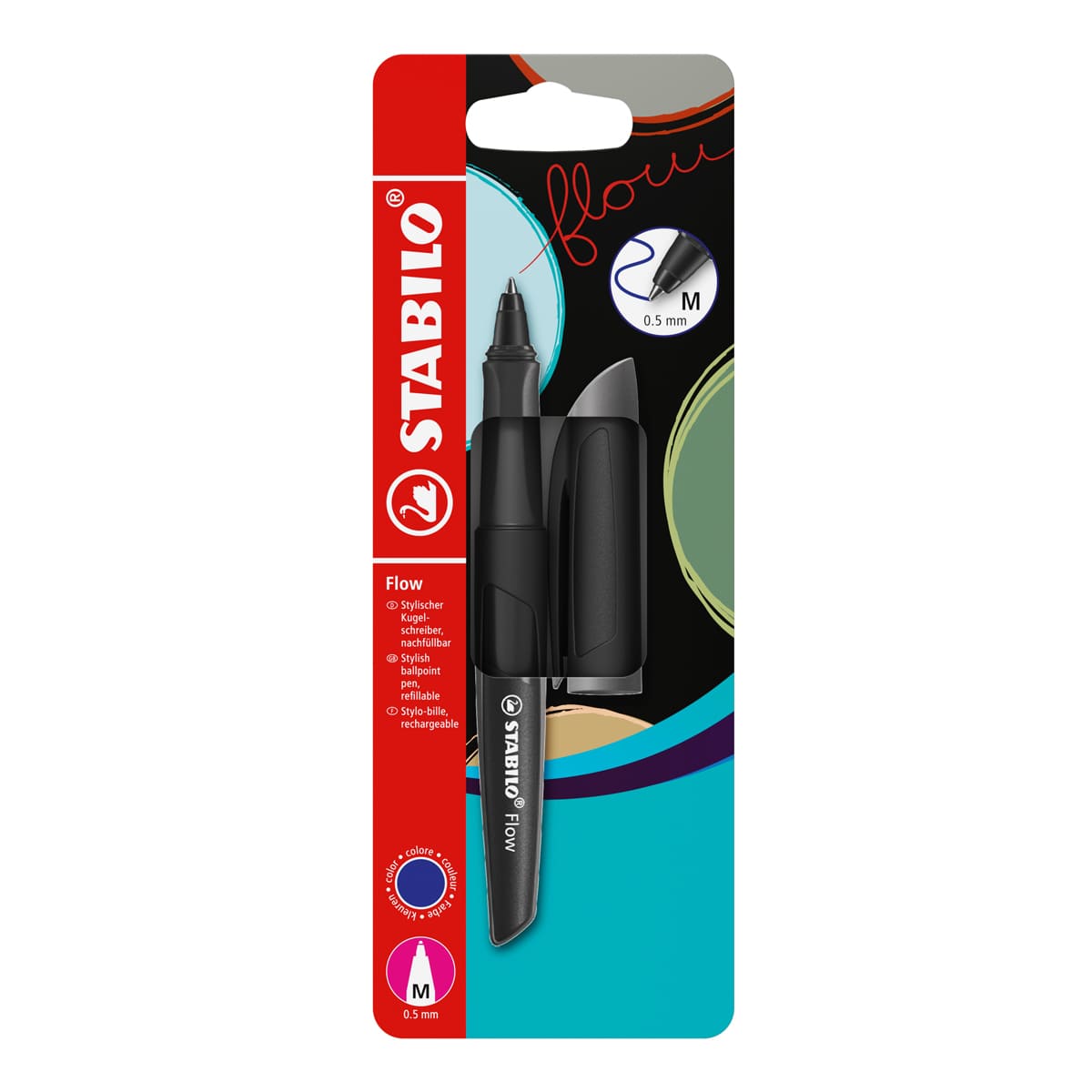 Flow Fountain & Ballpoint Pen Black