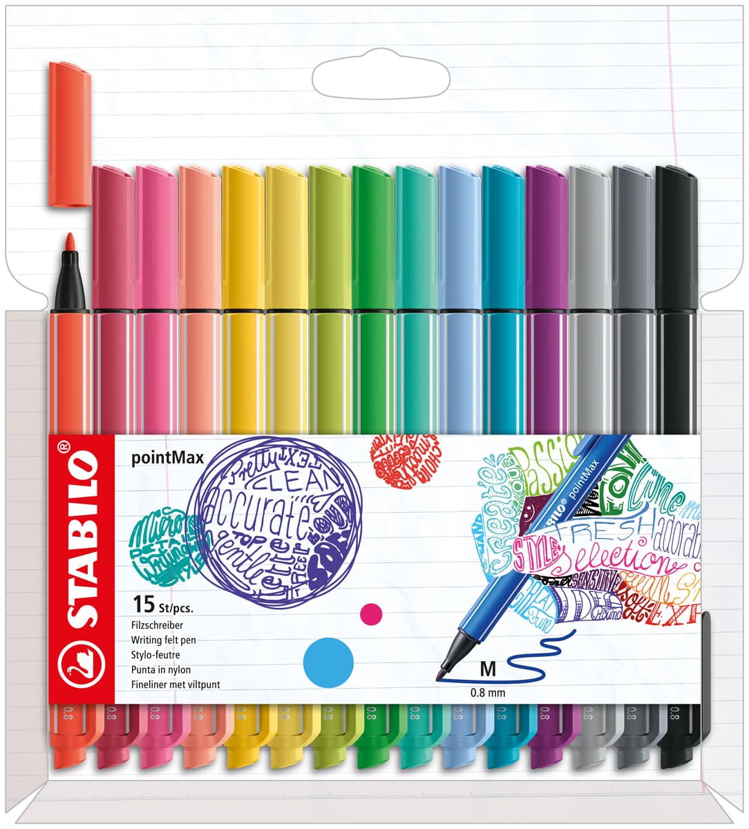 pointMax Pen 15-Pen Set - Peggable