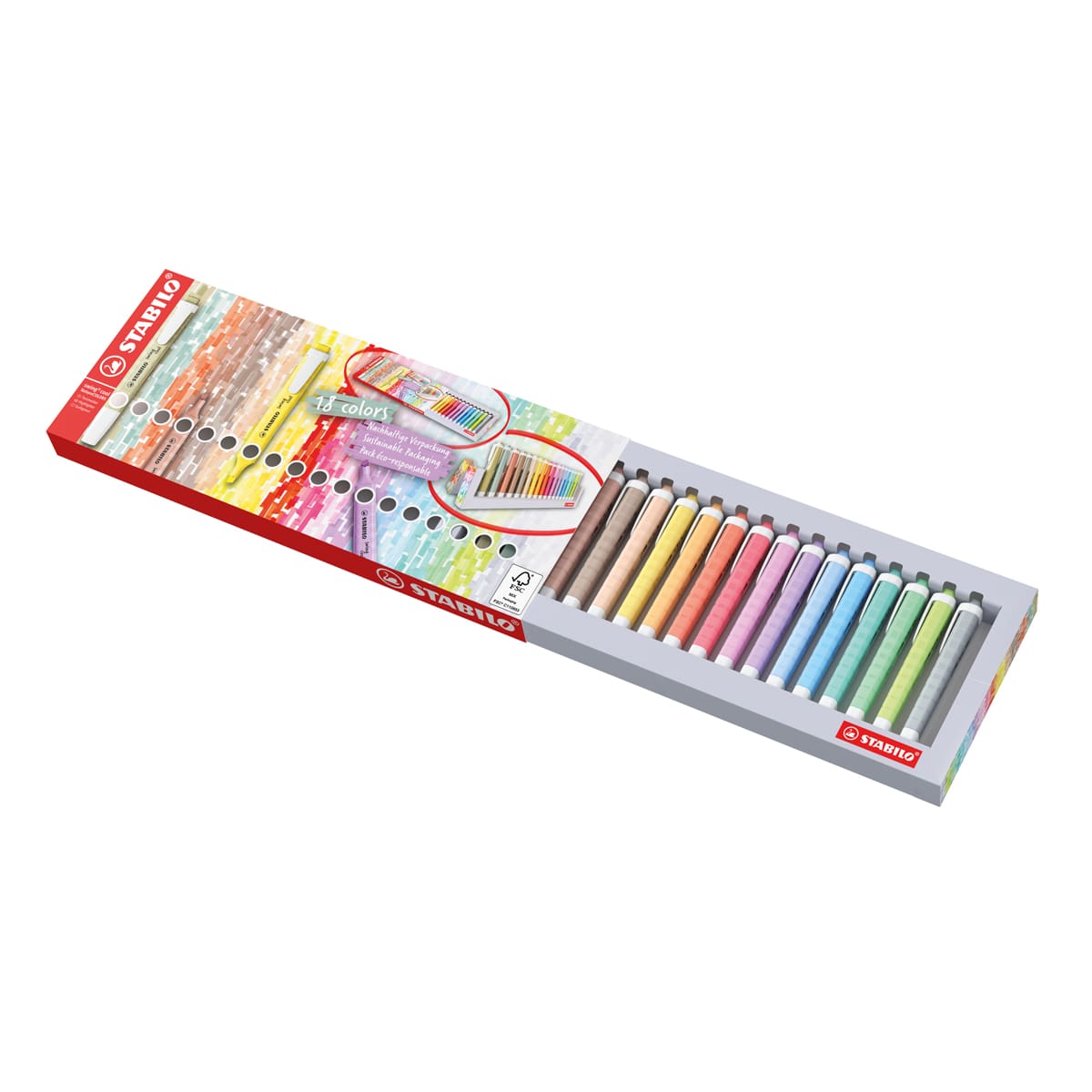 swing cool NatureCOLORS & Pastel 18-Color Desk Set 18-Color Desk Set