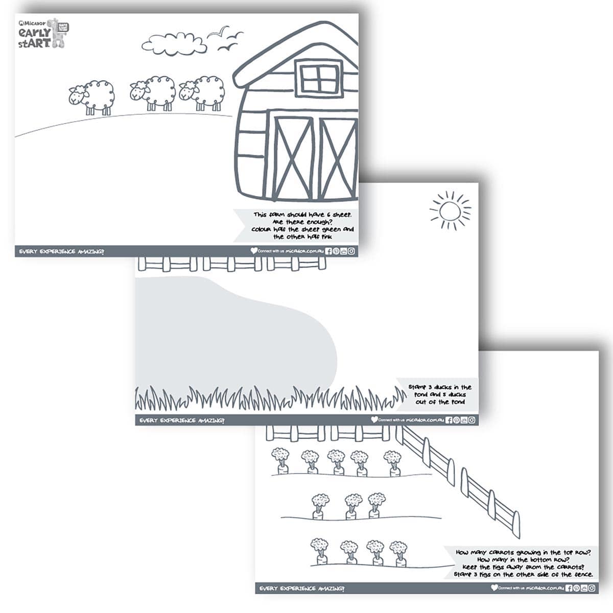 Stamp & Colour Barnyard Pack