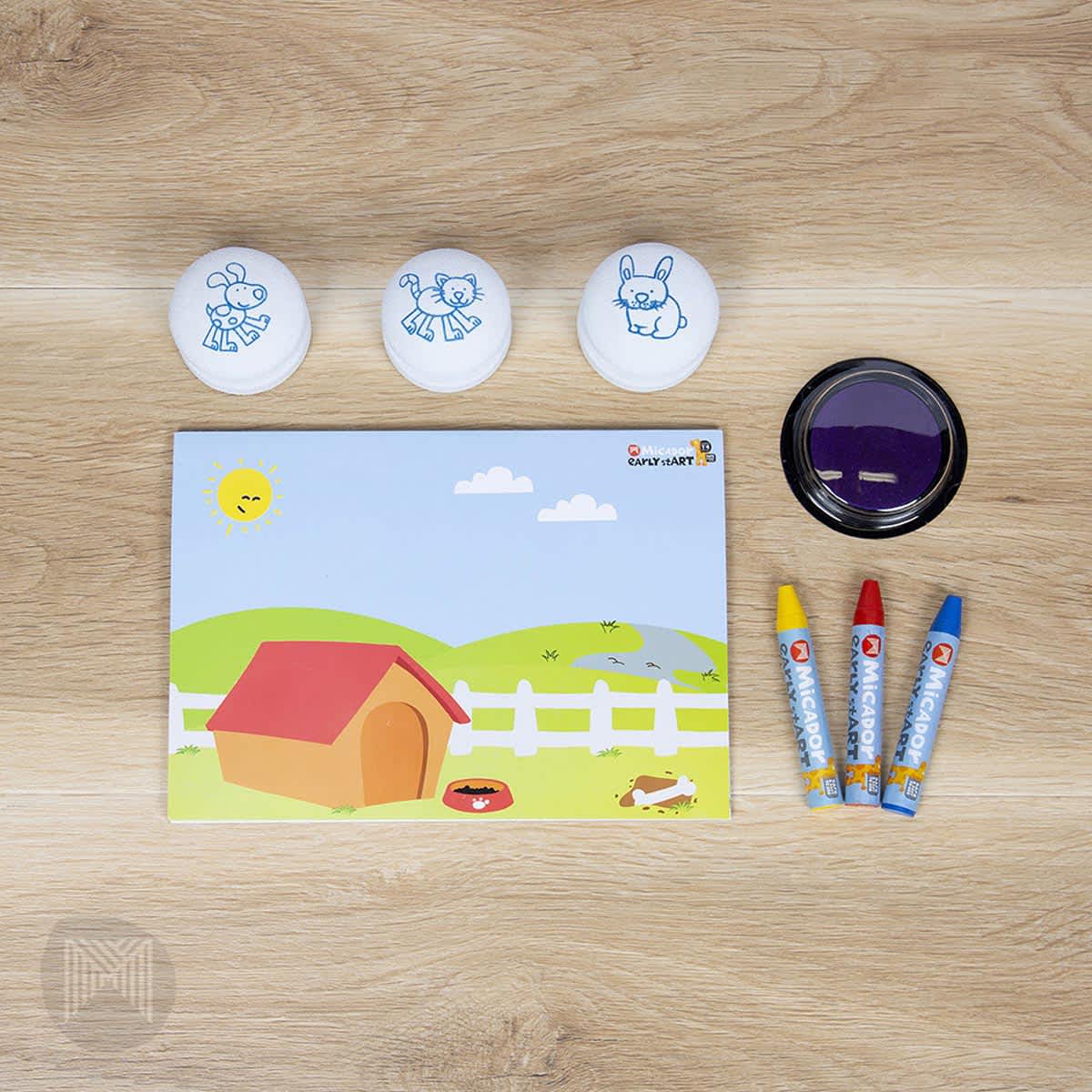 Stamp and Colour Mini Packs Pets Edition Pack