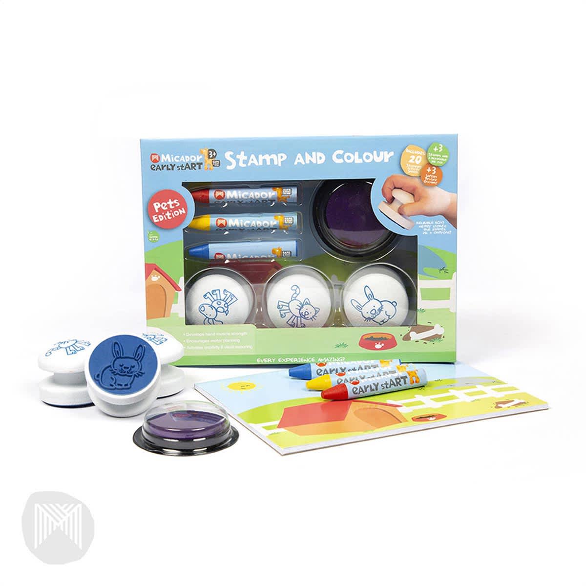 Stamp and Colour Mini Packs Pets Edition Pack