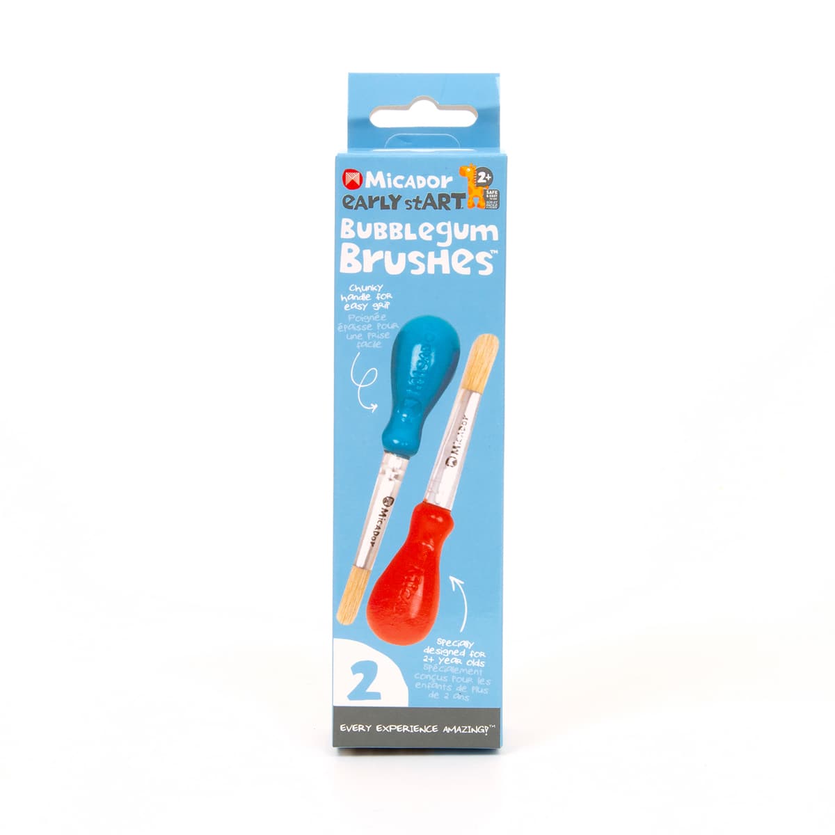 Micador early stART Bubblegum Brushes, 2/Pkg, Canadian Label