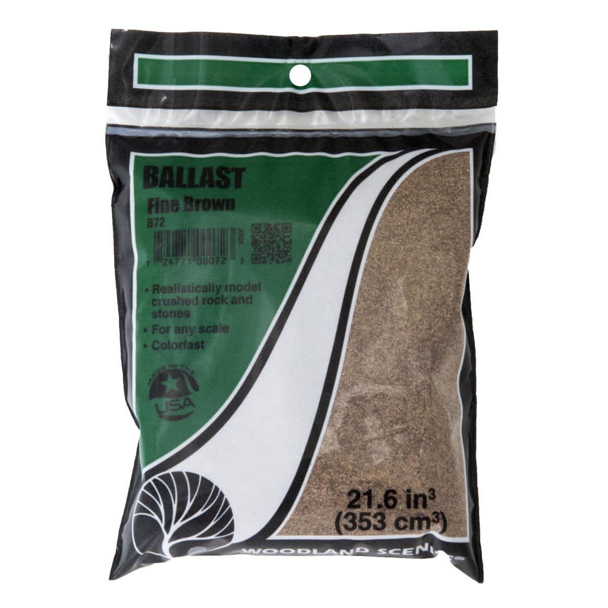 Ballast & Coal Ground Cover Fine - Brown - Peggable