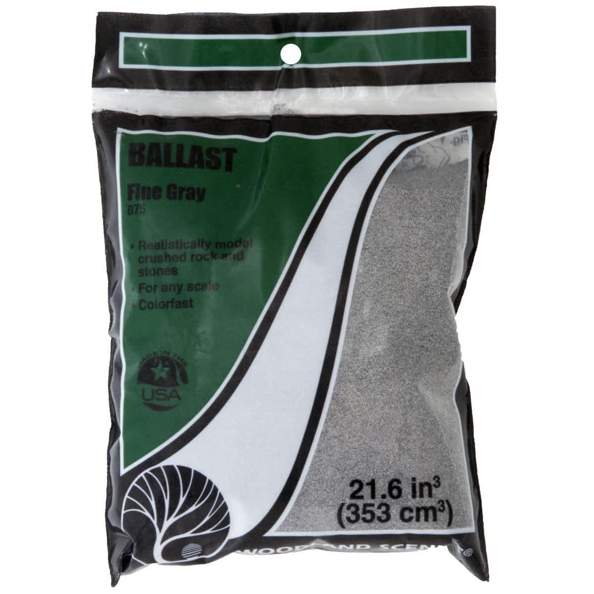 Ballast & Coal Ground Cover Fine - Gray - Peggable