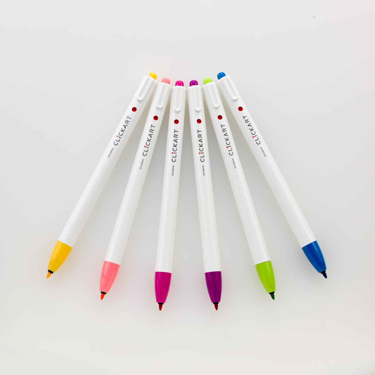 ClickArt Retractable Marker Pen 6-Pen Celebration Set