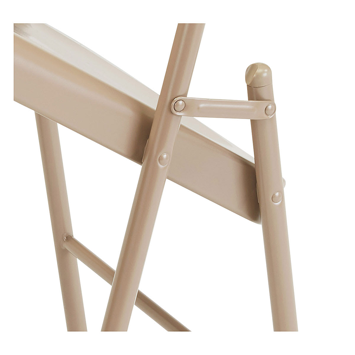 National Public Seating Commercialine Folding Chair - Beige, Set of 4
