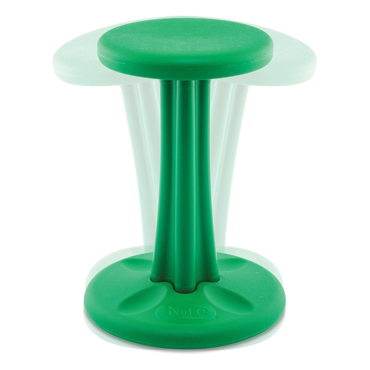 Kore Design Preteen Wobble Chair - Green, 18-4/5", Shown in motion.