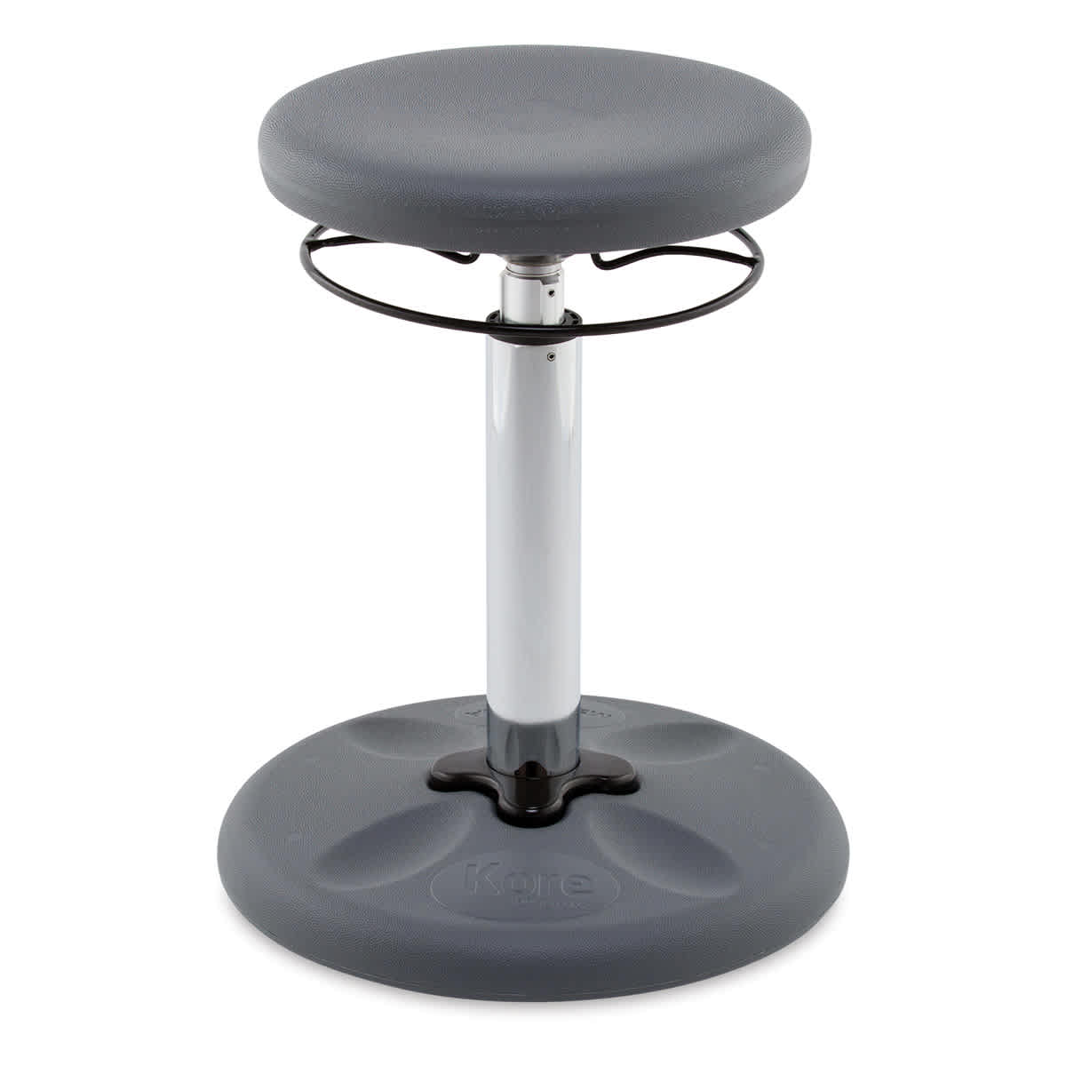 Kore Design Kids Tall Adjustable Chair - Grey, Shown at minimum height.