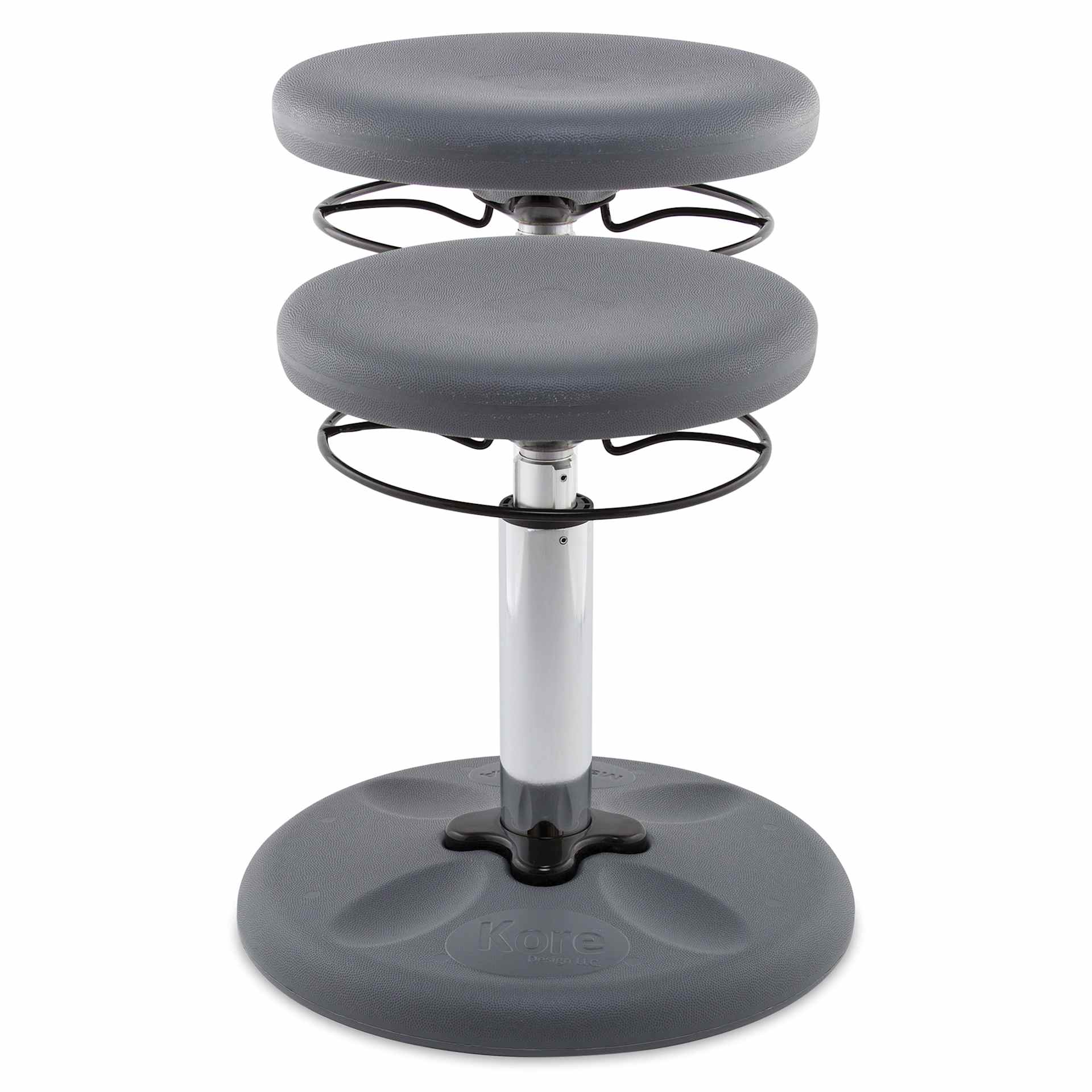 Kore Design Kids Adjustable Chair - Grey - raised and unraised