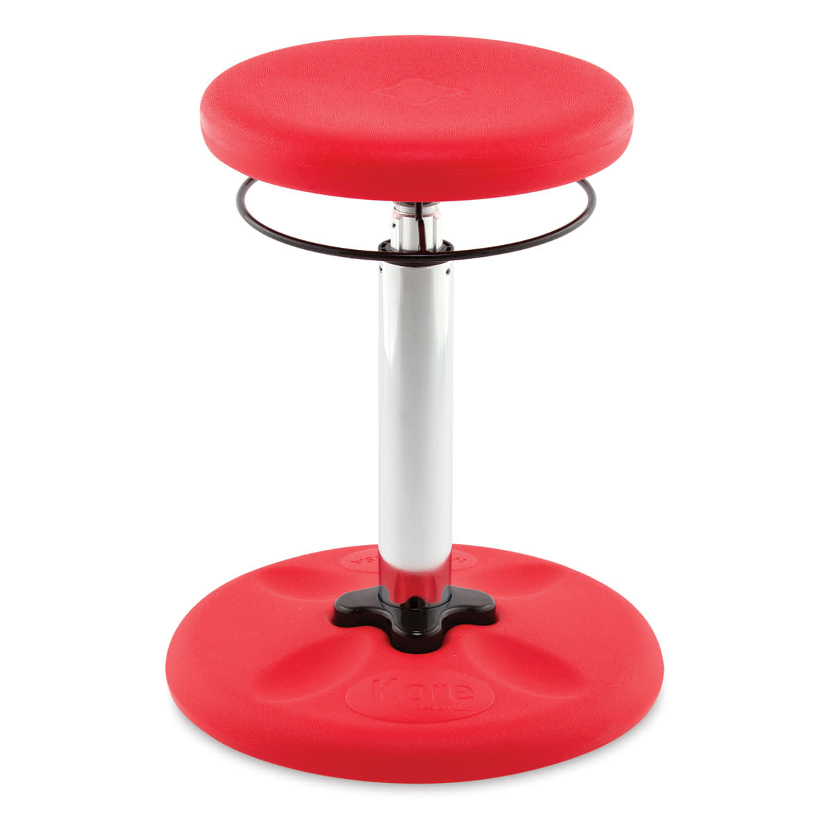 Kore Design Kids Tall Adjustable Chair - Red, Shown at minimum height.